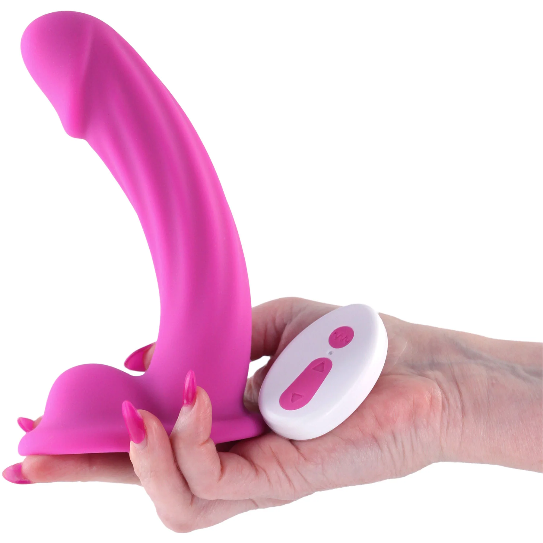 Colours Curve 6" Silicone Vibrating Grinding Dildo With Remote By NS Novelties - Image 3