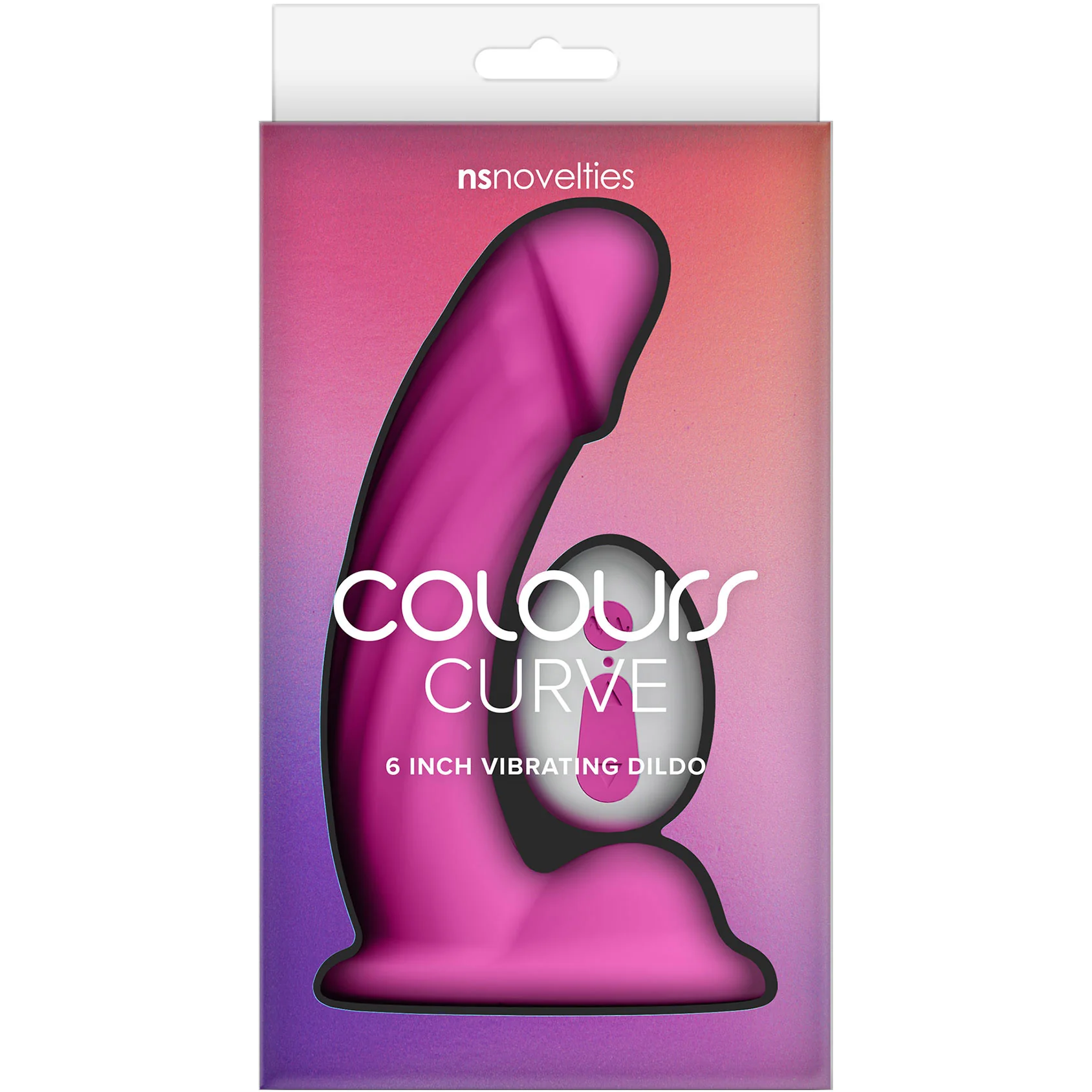 Colours Curve 6" Silicone Vibrating Grinding Dildo With Remote By NS Novelties - Image 4