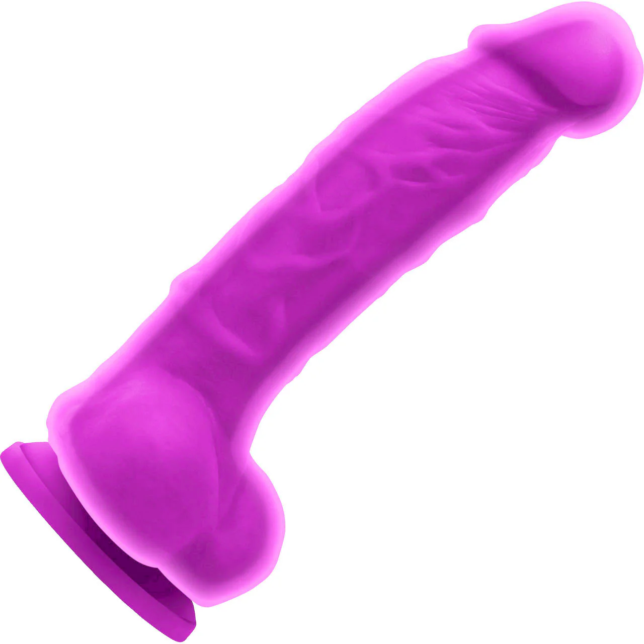 Colours Dual Density 5 Inch Silicone Suction Cup Dildo - Purple - Image 3