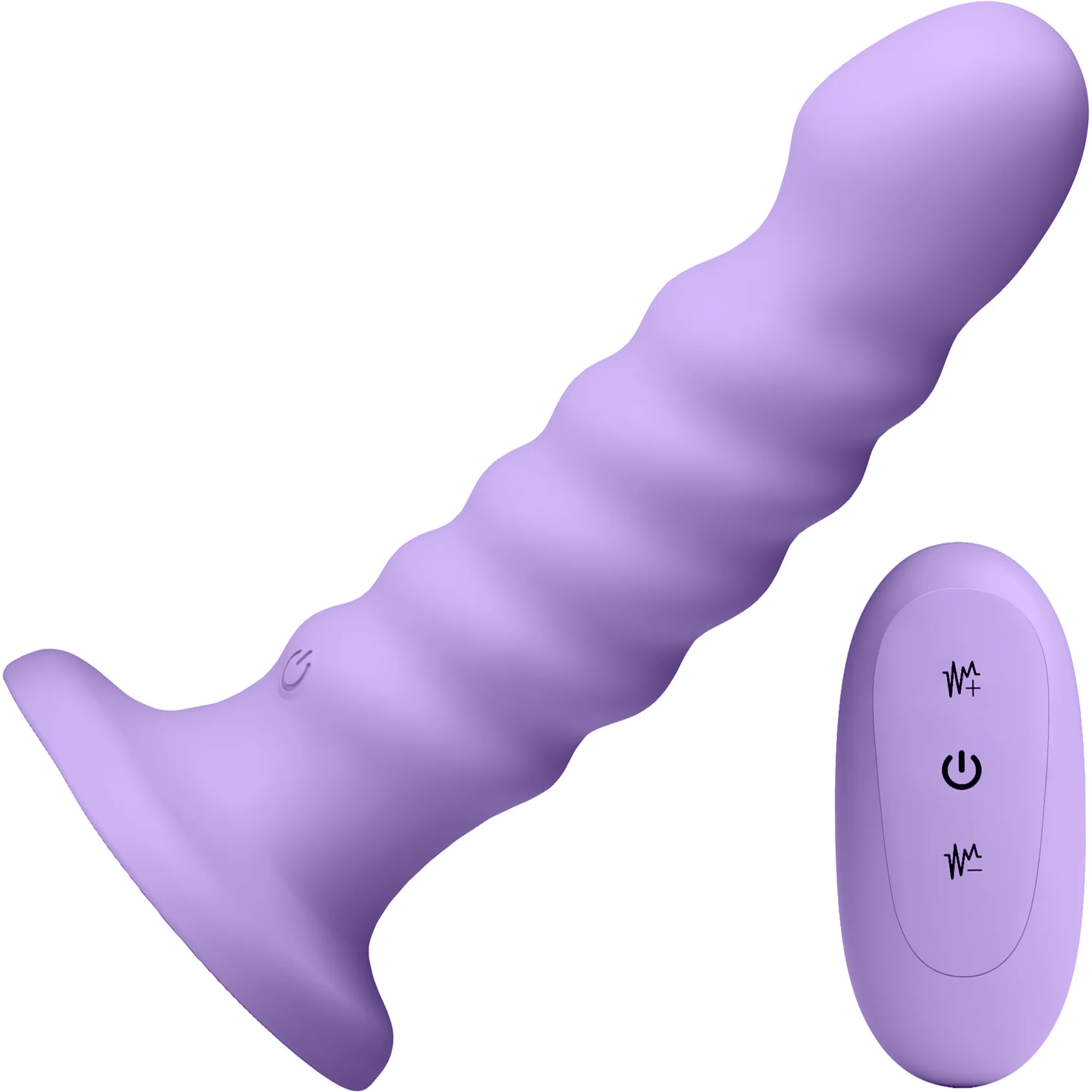 Colours Ribbed 6" Silicone Vibrating Dildo With Remote - Image 7