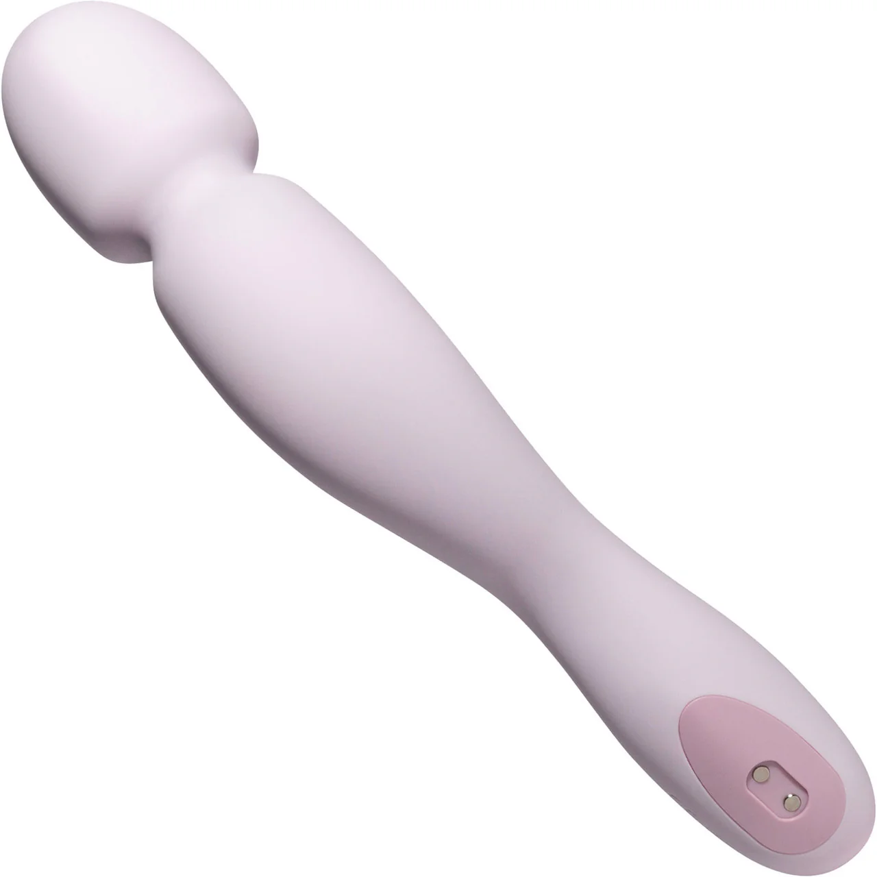 COM Silicone Waterproof Rechargeable Wand Vibrator By Dame - Quartz - Image 3