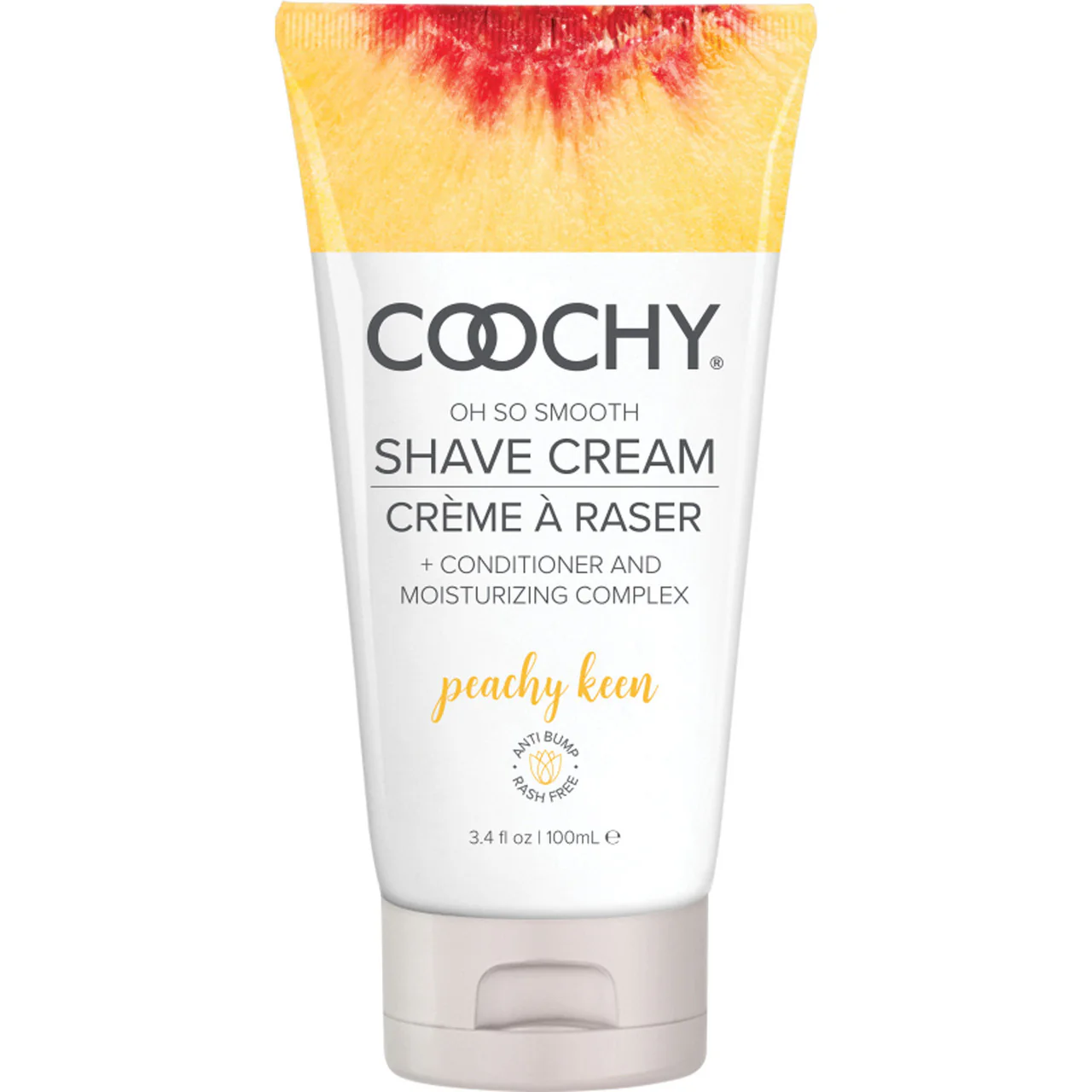 COOCHY Oh So Smooth Shave Cream  - Peachy Keen 3.4 oz (100 mL)