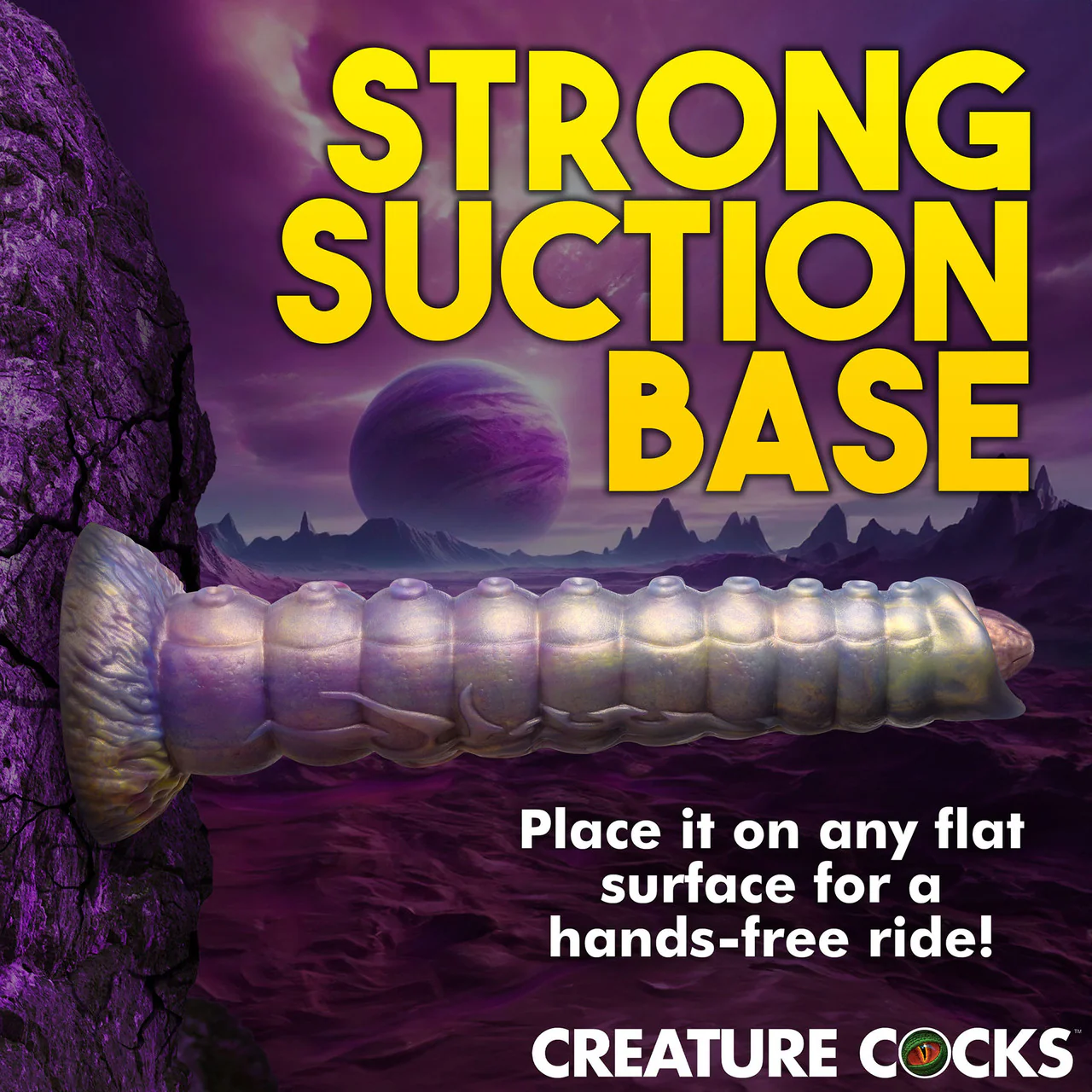 Deep Invader Tentacle 11.5" Silicone Ovipositor Dildo With Eggs By Creature Cocks - Image 14