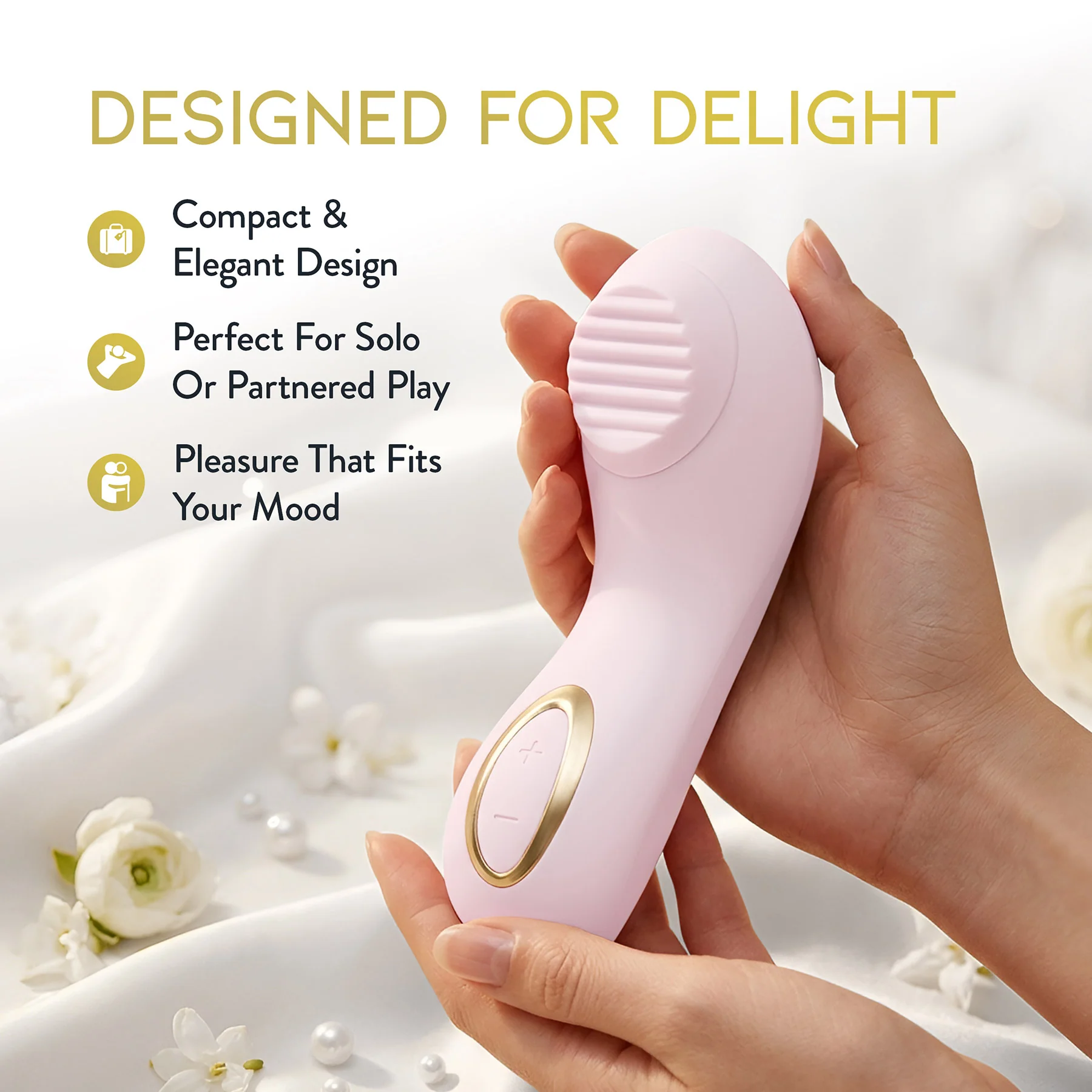 Délice Dahlia Rechargeable Silicone Stimulating Clitoral Massager By Blush - Image 8