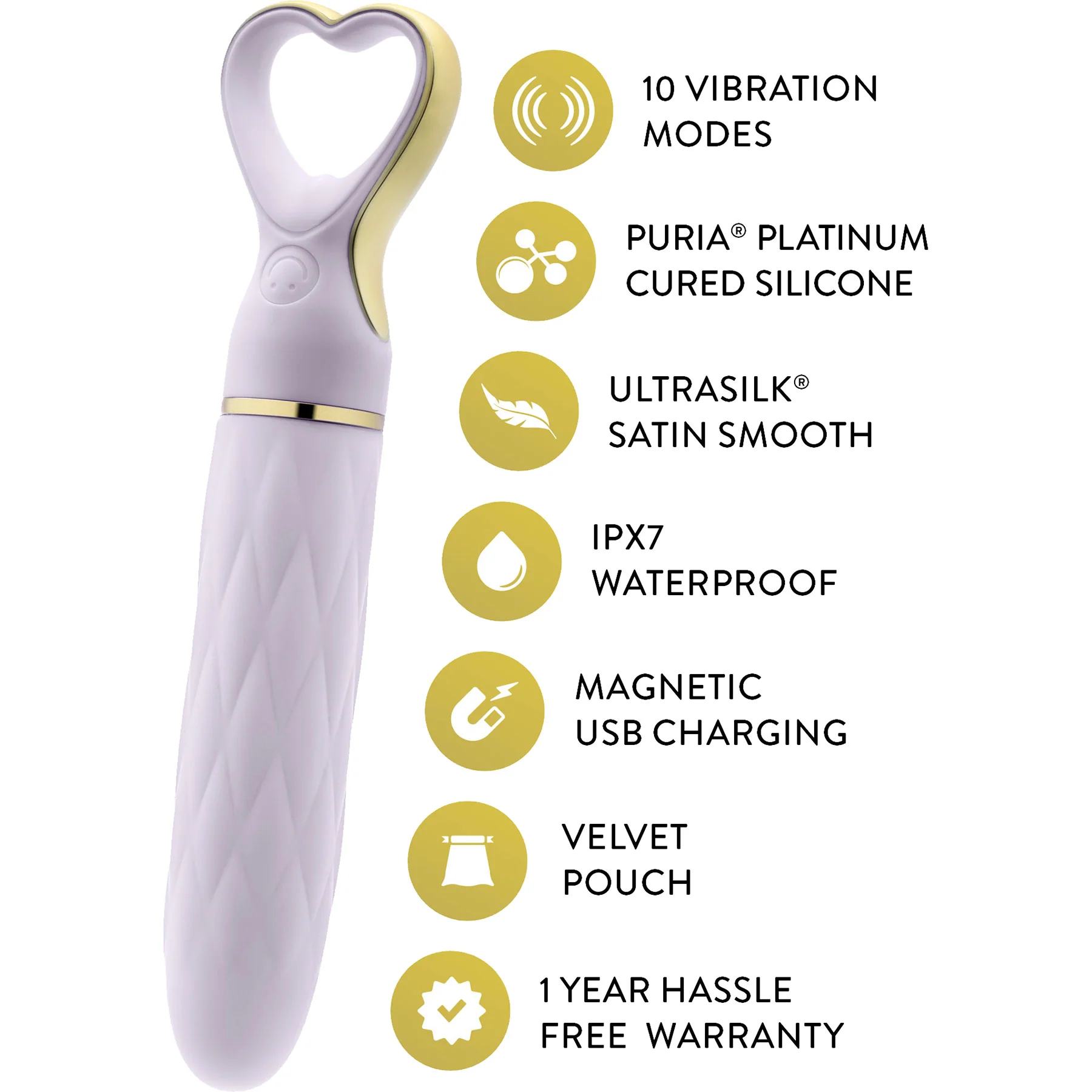 Délice Heartthrob Textured Rechargeable Silicone Vibrator By Blush - Image 10