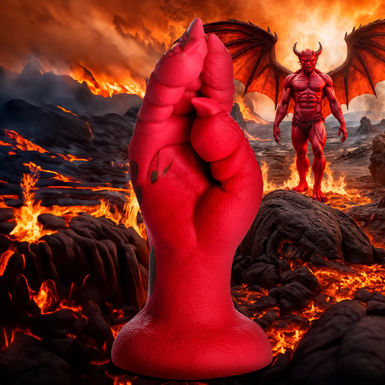 Demon Claw 8.5" Fisting Silicone Suction Cup Dildo By Creature Cocks - Image 13