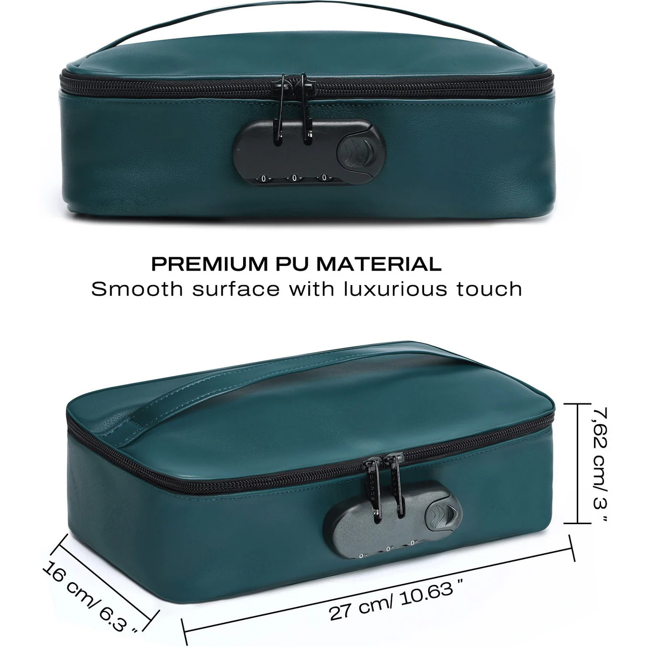 Dorcel Discreet Toy Storage Box With Combination Lock - Luxury Green - Image 8