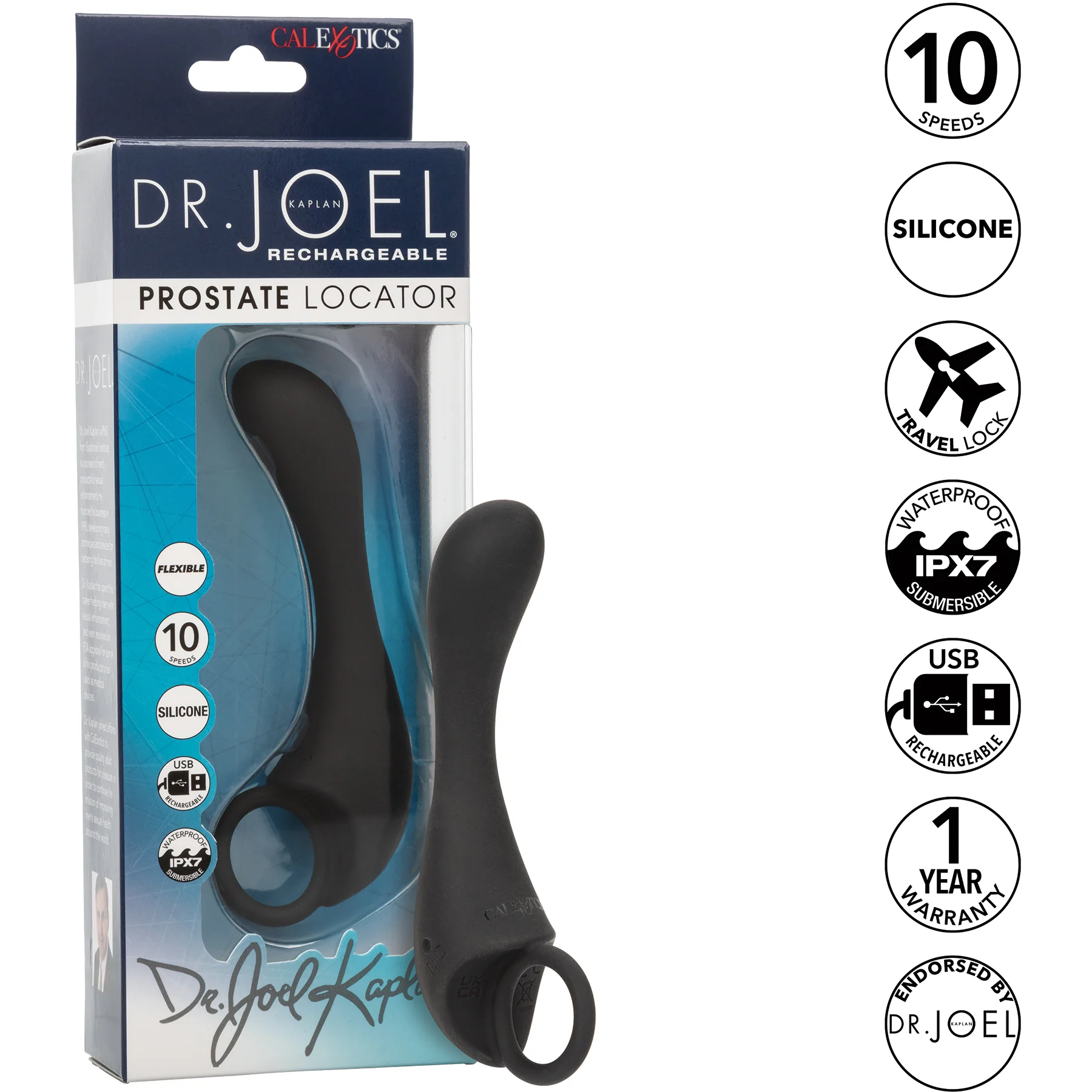 Dr. Joel Kaplan Rechargeable Silicone Prostate Locator - Image 7