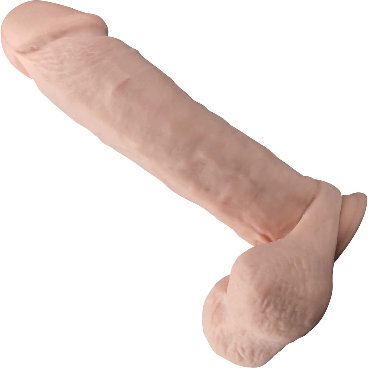 Dr. Skin Dr. Beckham 7" Thumping Silicone Suction Cup Dildo With Balls & Remote By Blush - Vanilla - Image 2