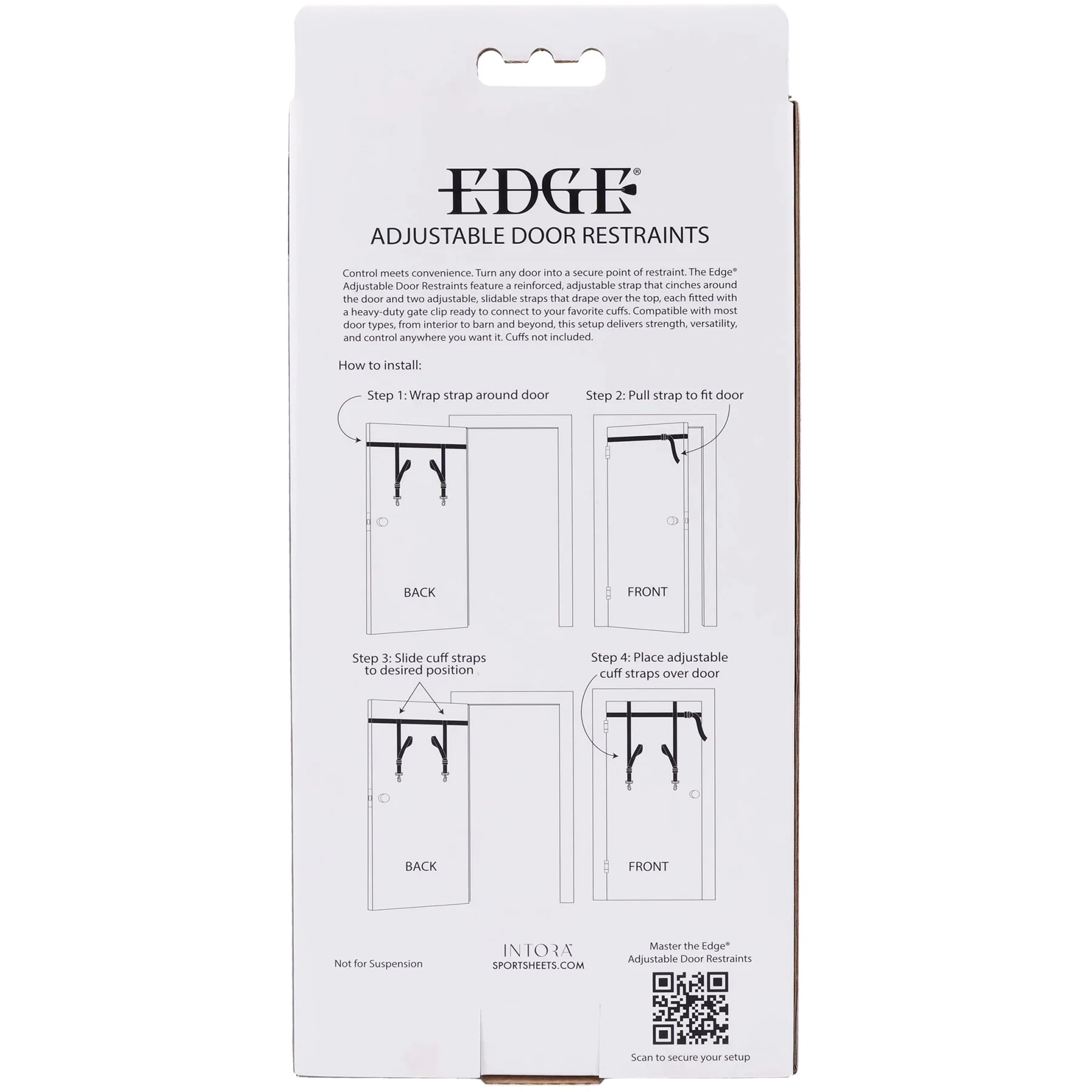 Edge® Adjustable Door Restraints By Sportsheets - Image 13