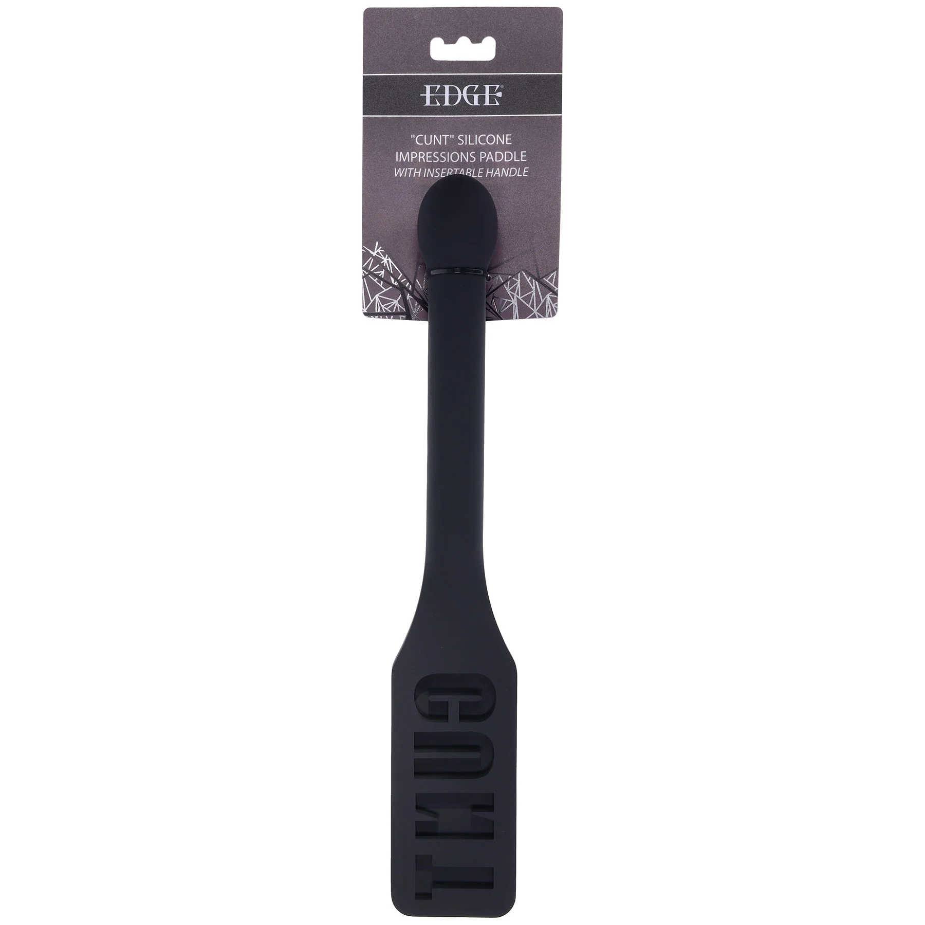 Edge® CUNT Silicone Paddle With Insertable Handle By Sportsheets - Image 2