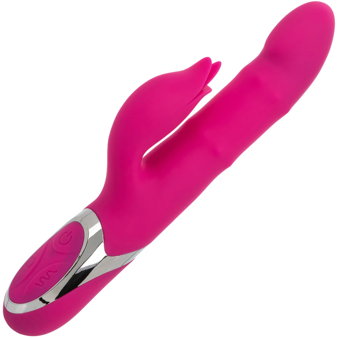 Enchanted Embrace Rechargeable Silicone Dual Stimulation Vibrator With Thrusting Beads
