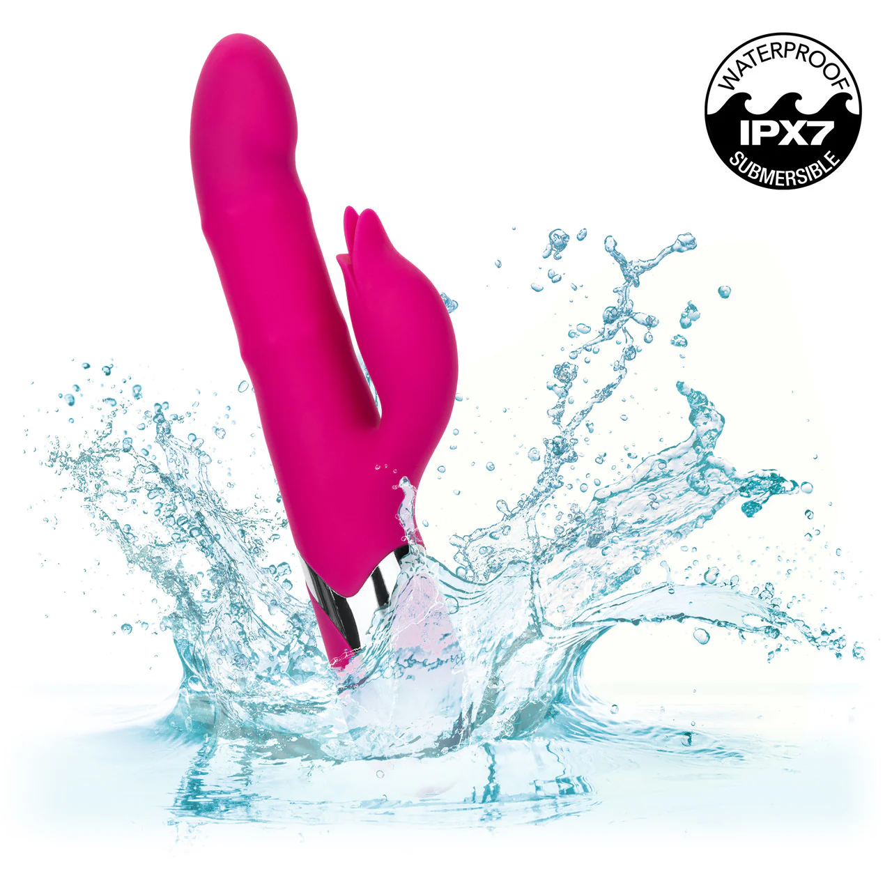 Enchanted Embrace Rechargeable Silicone Dual Stimulation Vibrator With Thrusting Beads - Image 8