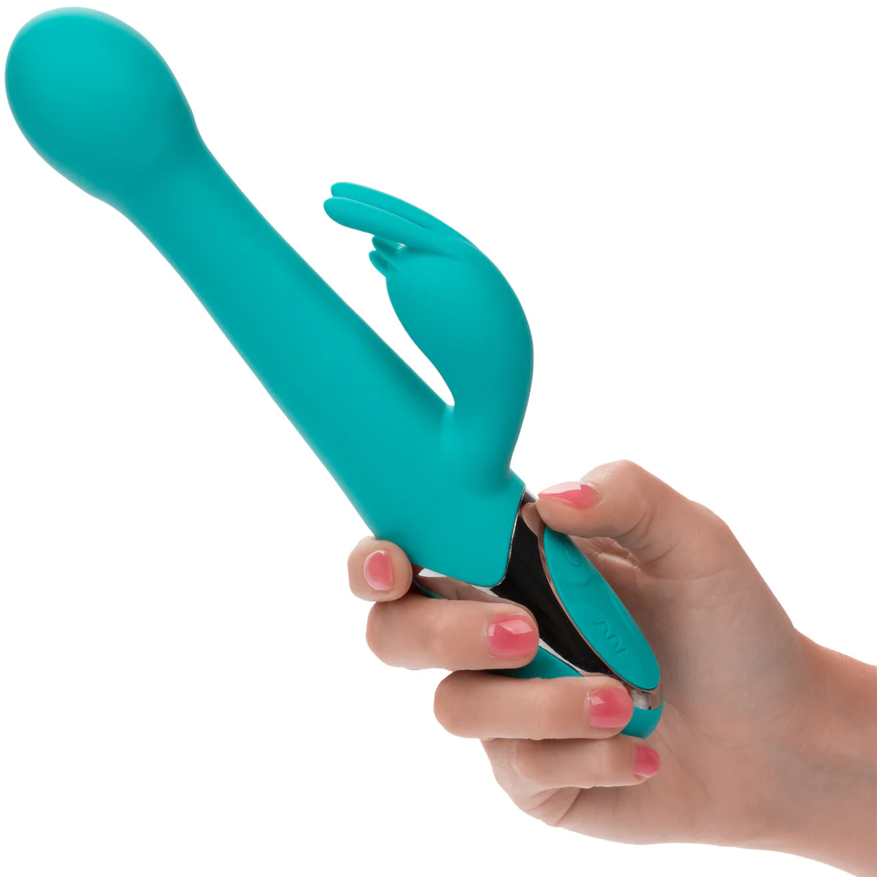 Enchanted Oscillate Rechargeable Silicone Dual Stimulation Vibrator With Thrusting, Rotating Beaded Head - Image 2