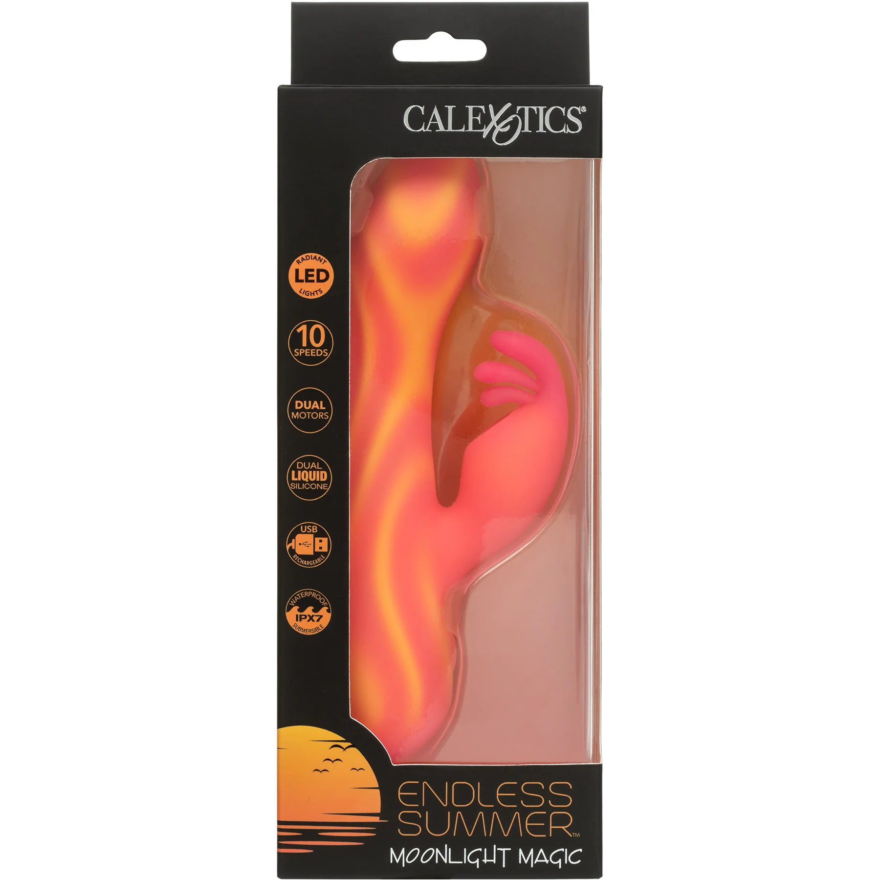 Endless Summer™ Moonlight Magic Illuminated Silicone Rabbit Vibrator - Image 7
