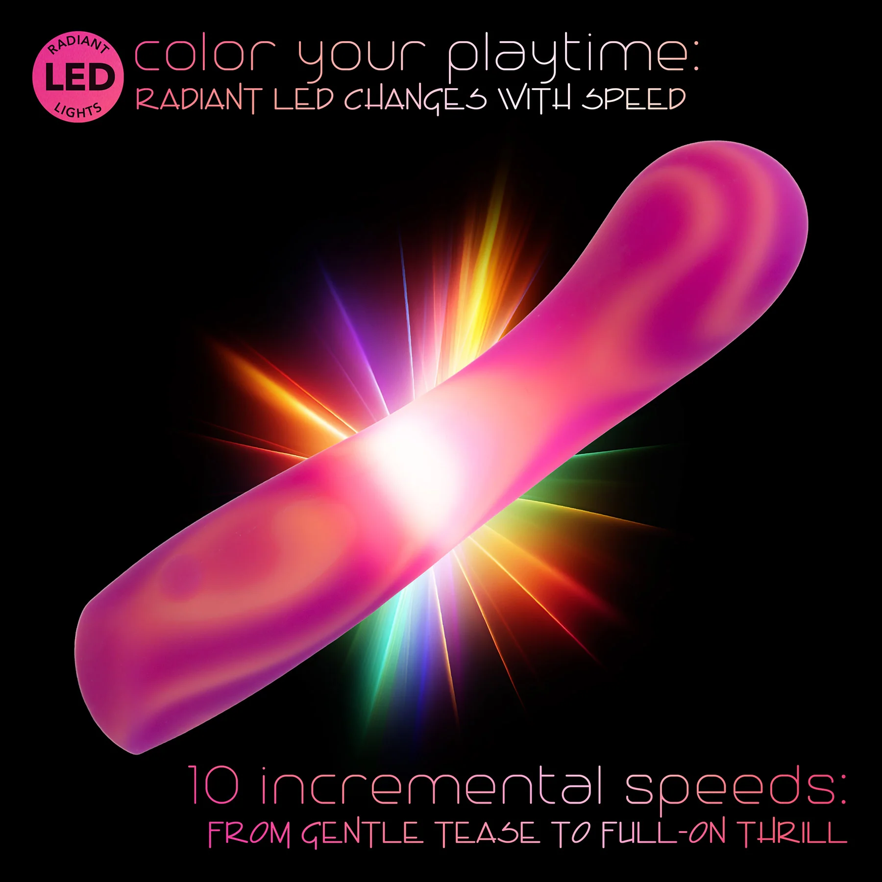 Endless Summer™ Sunset Seducer Illuminated Silicone Vibrator - Image 2