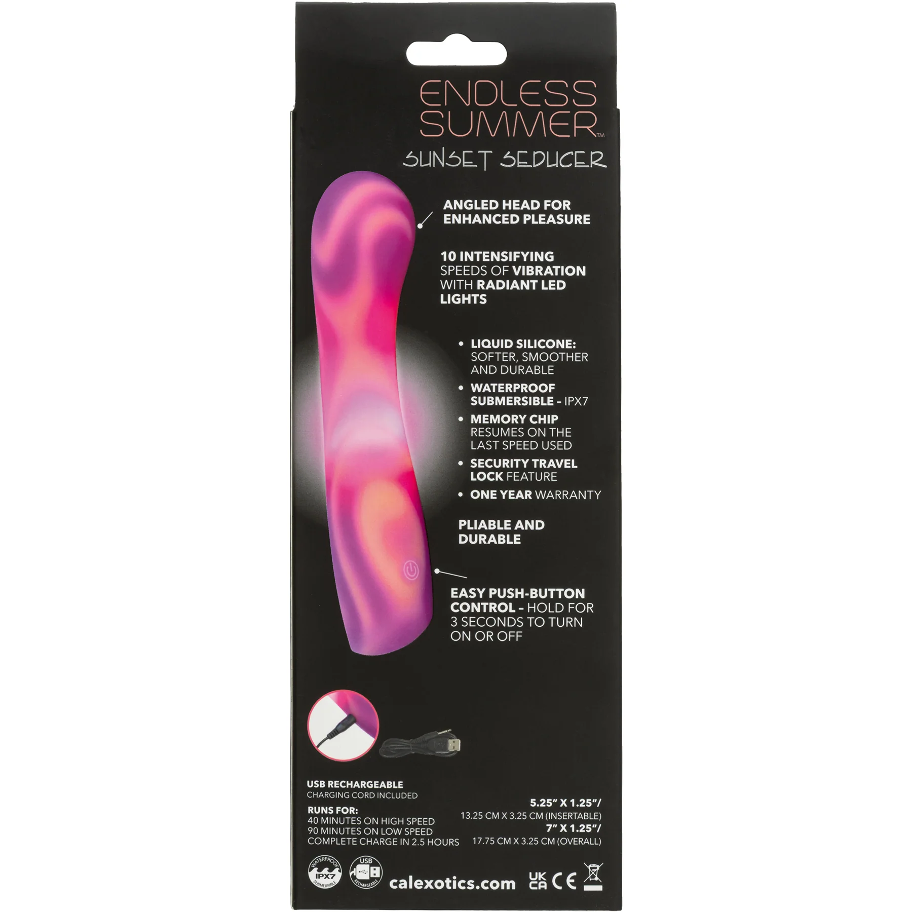 Endless Summer™ Sunset Seducer Illuminated Silicone Vibrator - Image 8