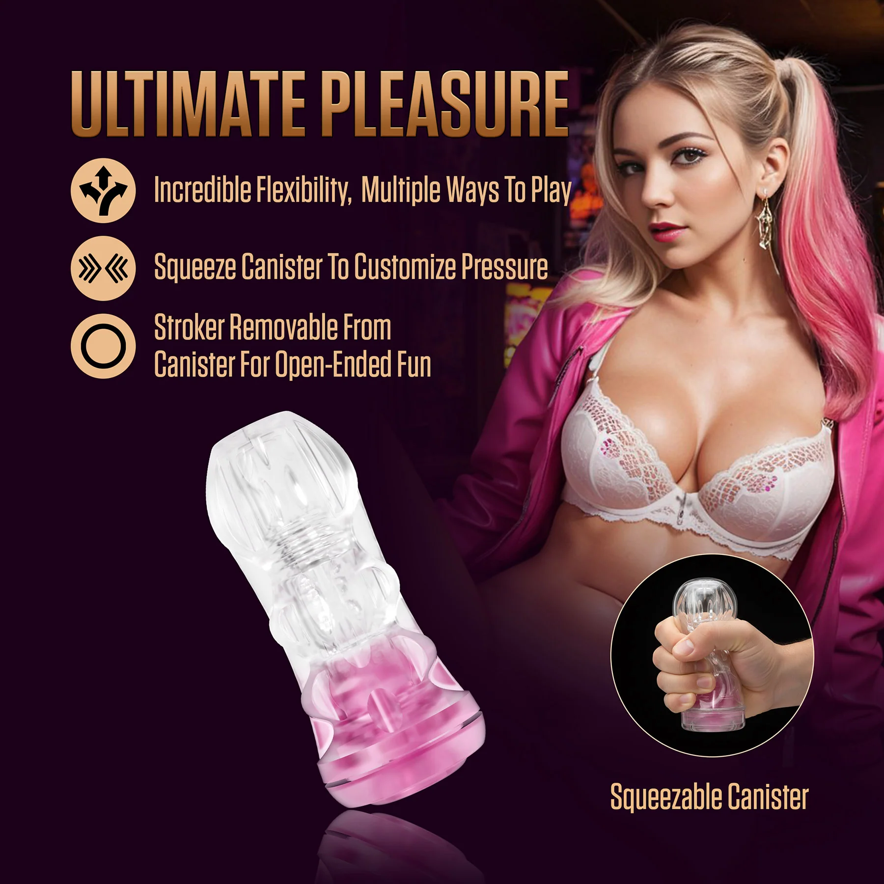 Enlust Candice Penis Stroker Masturbator By Blush - Image 2
