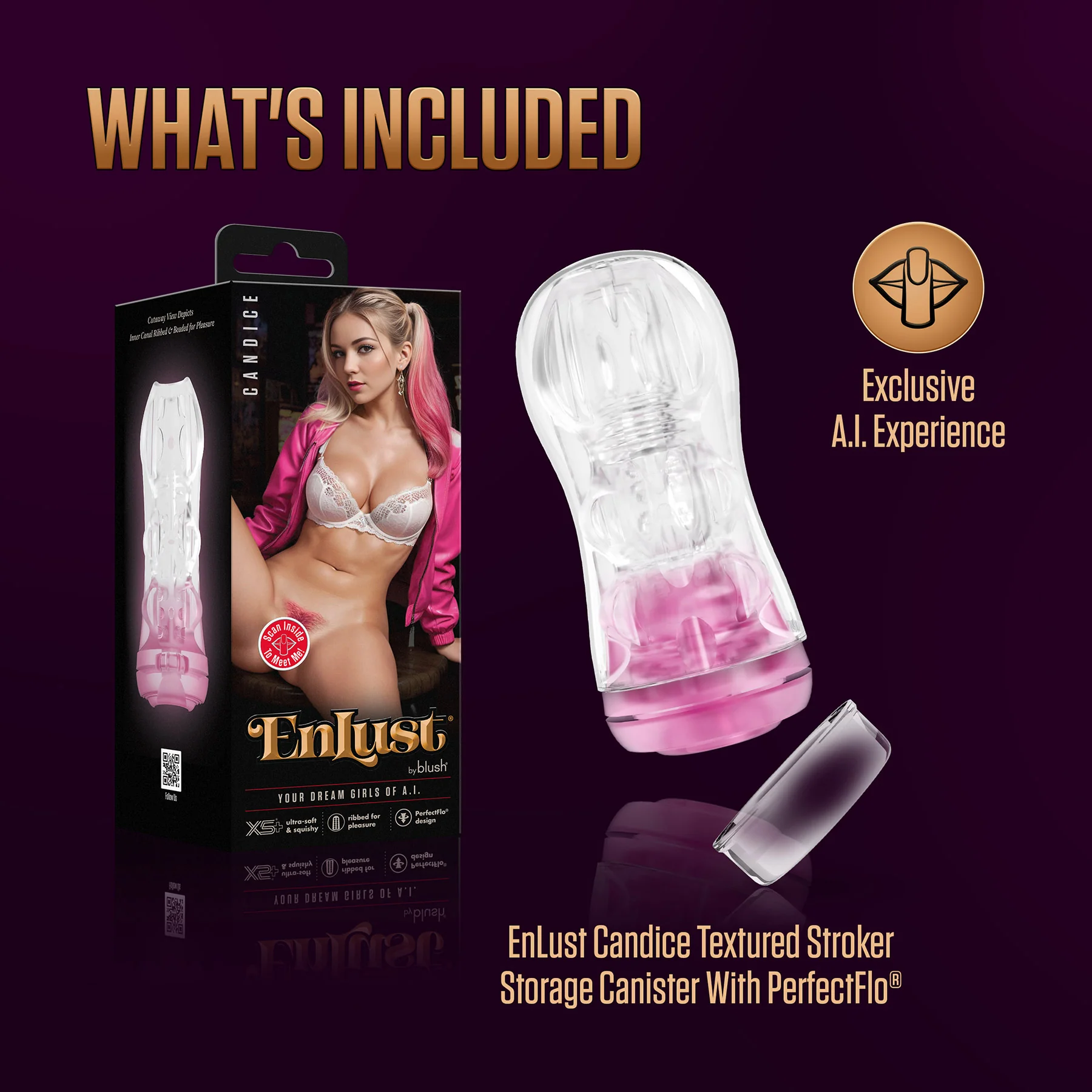 Enlust Candice Penis Stroker Masturbator By Blush - Image 8