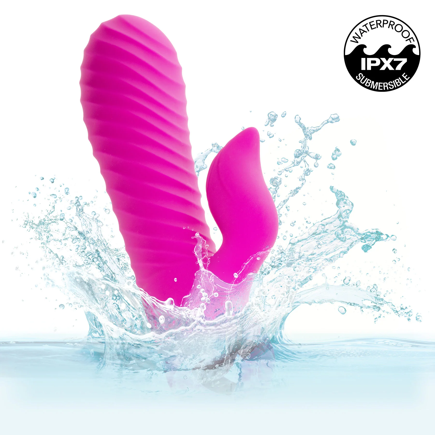 Extra Thicc™ Chubby Gyrating Silicone Rabbit Style Tickler - Image 5