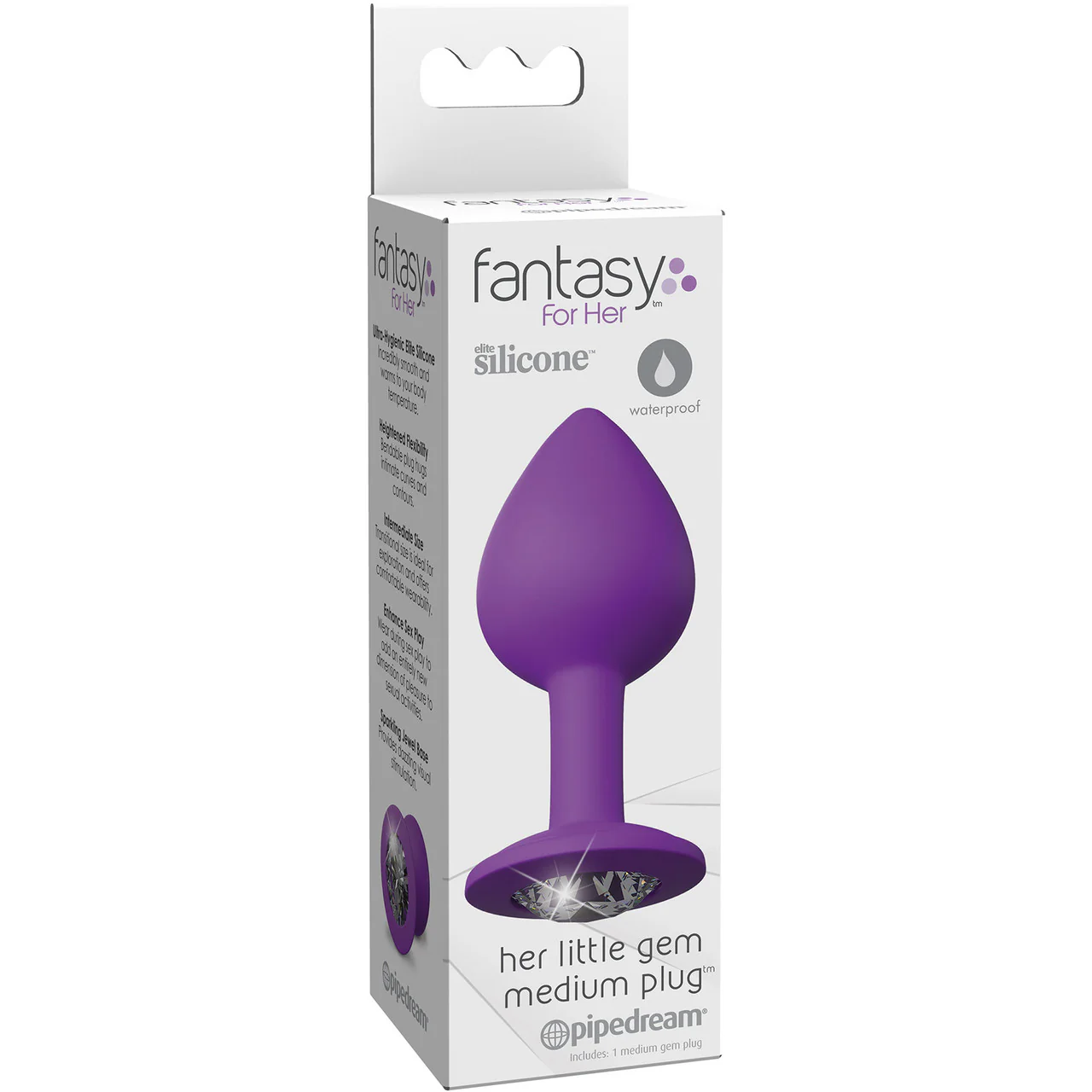 Fantasy For Her - Her Little Gem Silicone Butt Plug - Medium - Image 2