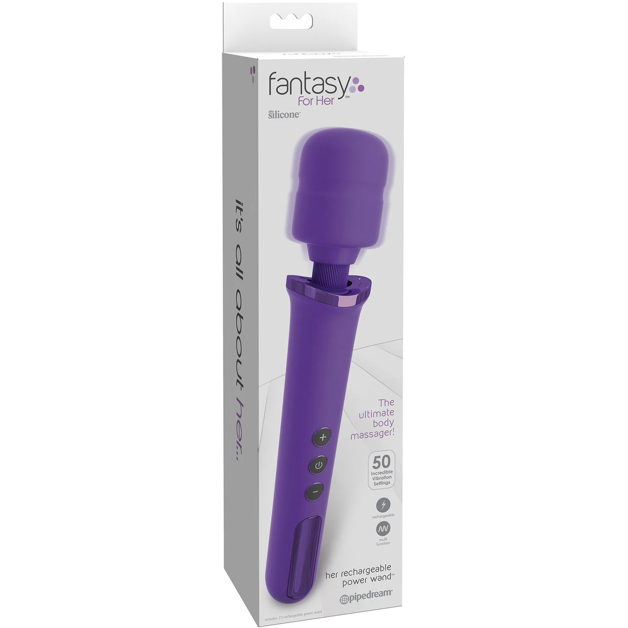 Fantasy For Her - Her Rechargeable Flexible Silicone Multi-Speed Power Wand - Image 4