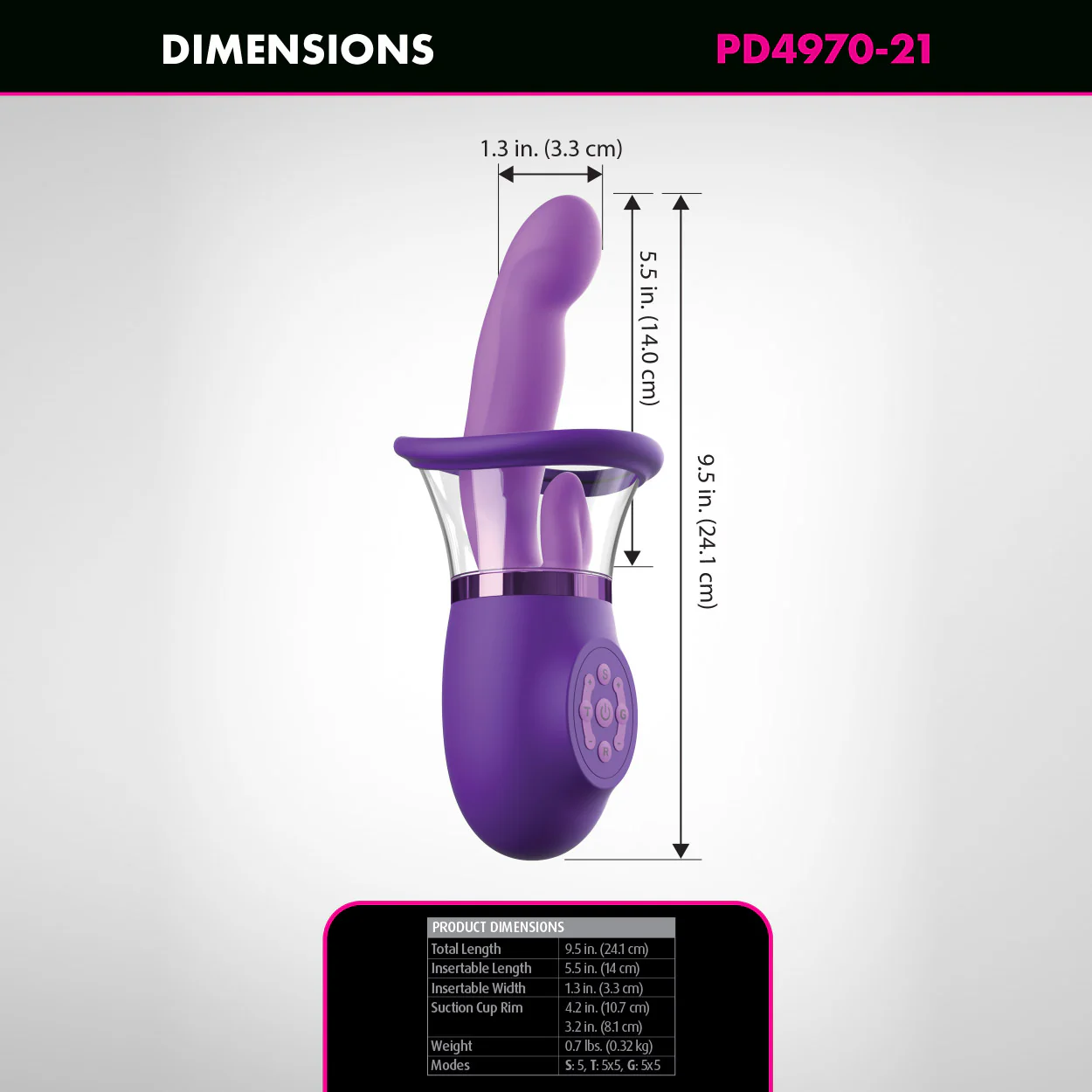 Fantasy For Her Ultimate Pleasure Pro Plus Sucking & Licking G-Spot Vibrator - Image 4