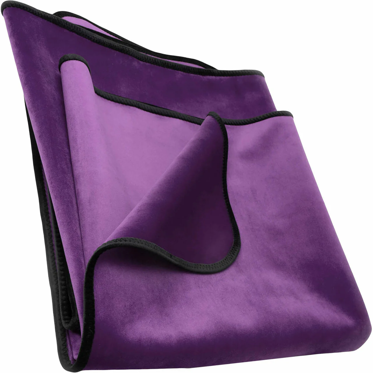 Fascinator King Size Throw Moisture-Proof Sensual Blanket - Microvelvet Plum 80" x 76" - Image 3