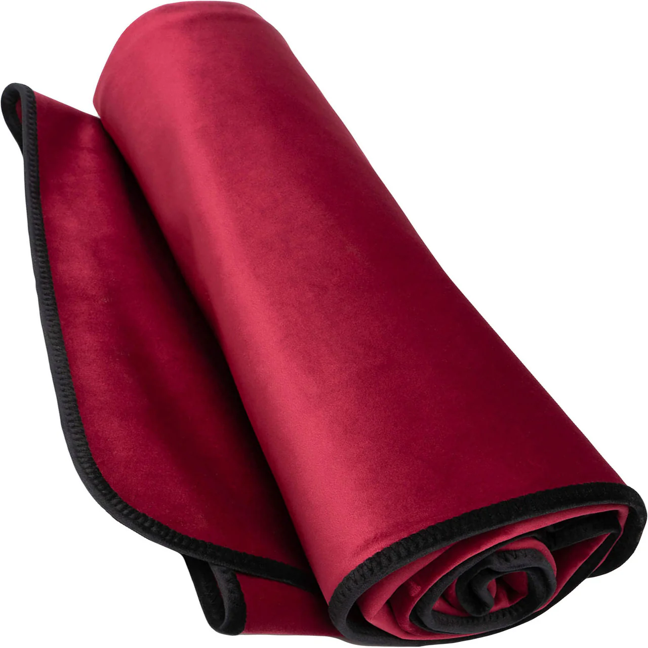 Fascinator Regular Size Throw Moisture-Proof Sensual Blanket - Microvelvet Merlot 72" x 54" - Image 4