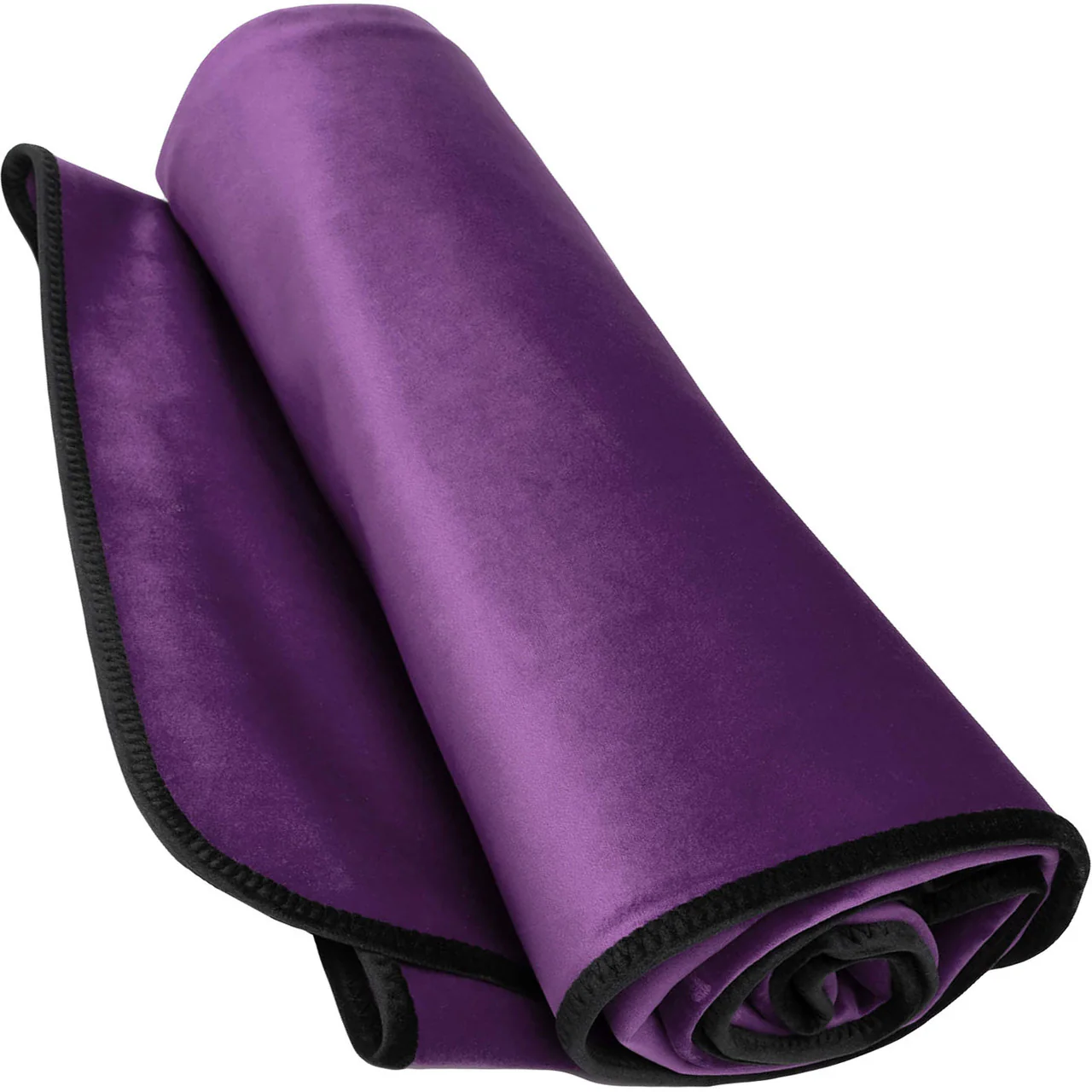 Fascinator Regular Size Throw Moisture-Proof Sensual Blanket - Microvelvet Plumb 72" x 54" - Image 4