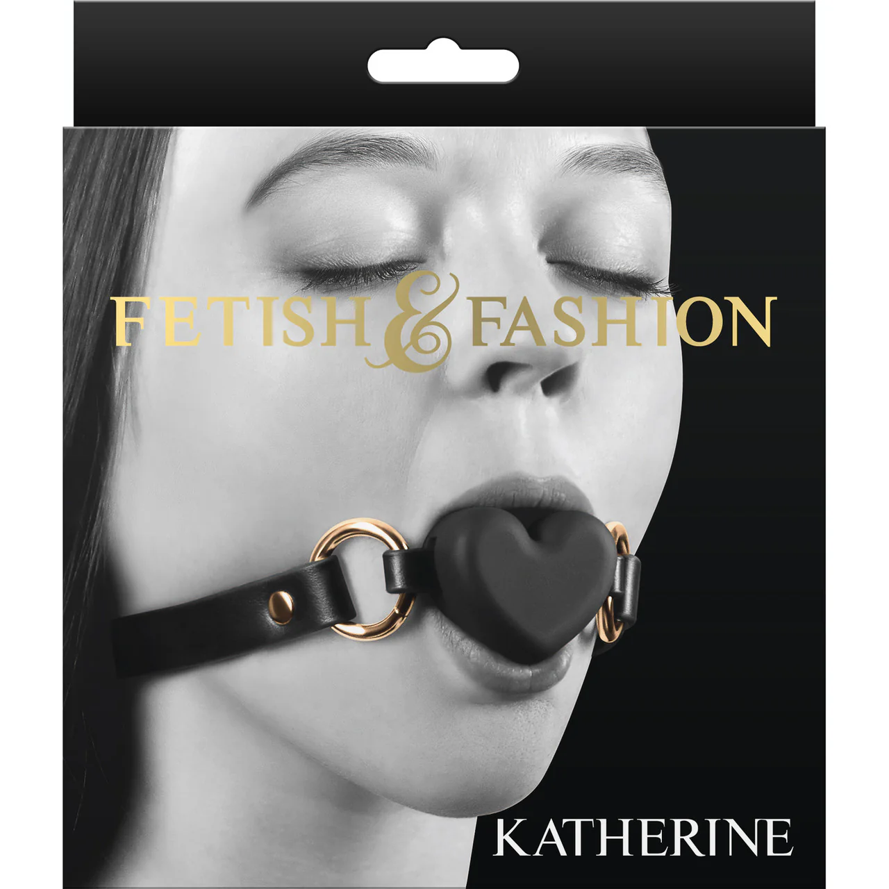 Fetish & Fashion Katherine Silicone Breathable Heart Gag By NS Novelties - Black - Image 2