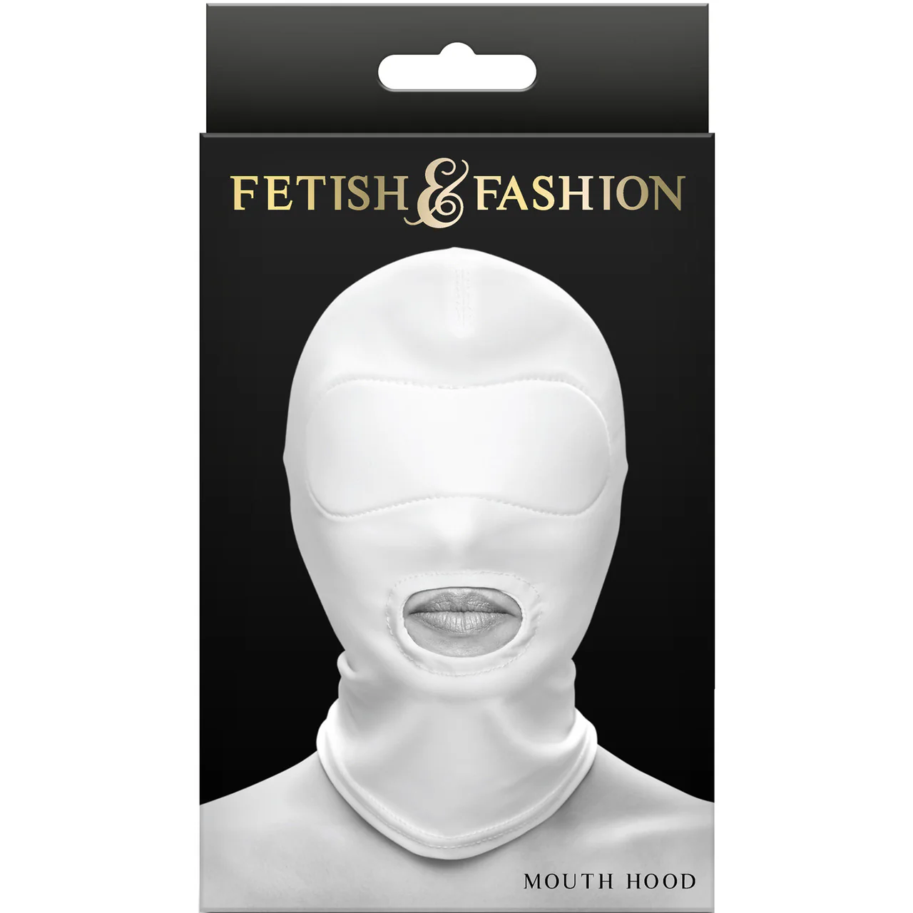 Fetish & Fashion Mouth Hood By NS Novelties - White - Image 3