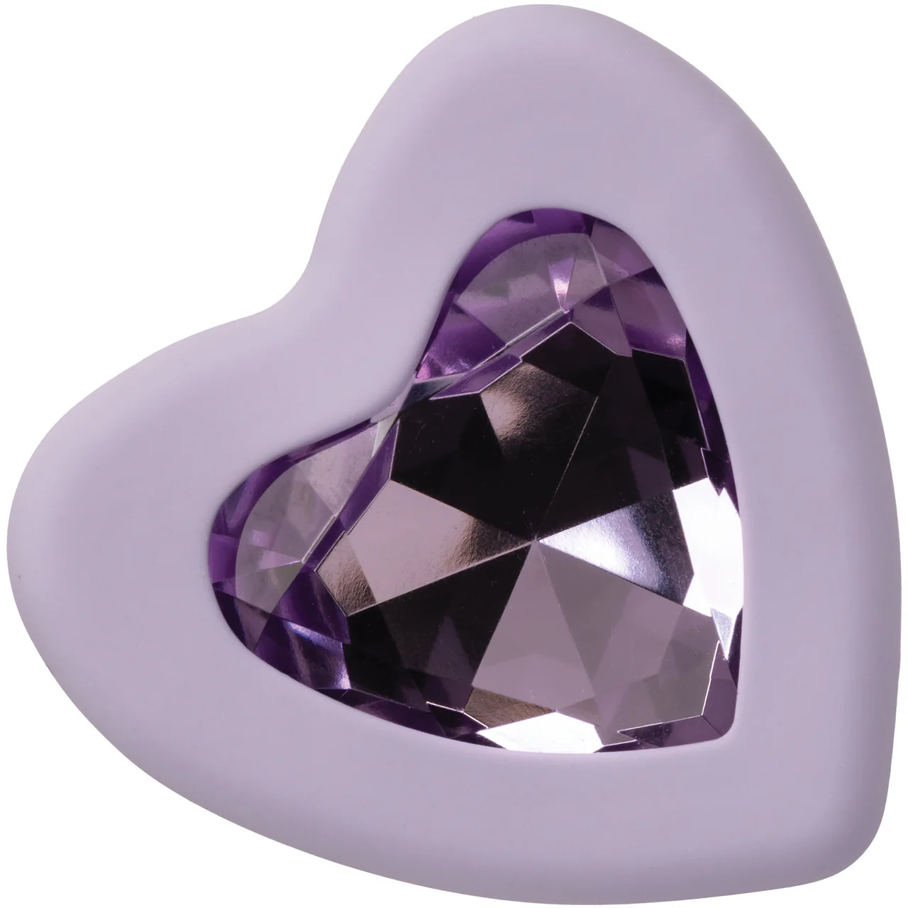 First Time® Crystal Booty Duo Silicone Anal Plug 2 Piece Set By CalExotics - Purple - Image 9