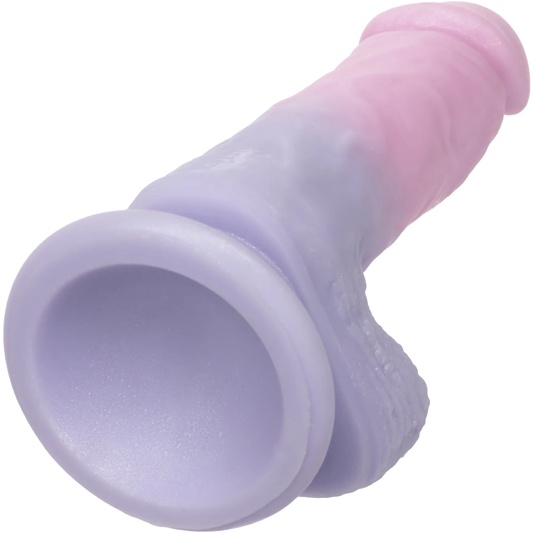 First Time® Liquid Silicone Dong 5.75" Suction Cup Dildo With Balls - Image 6