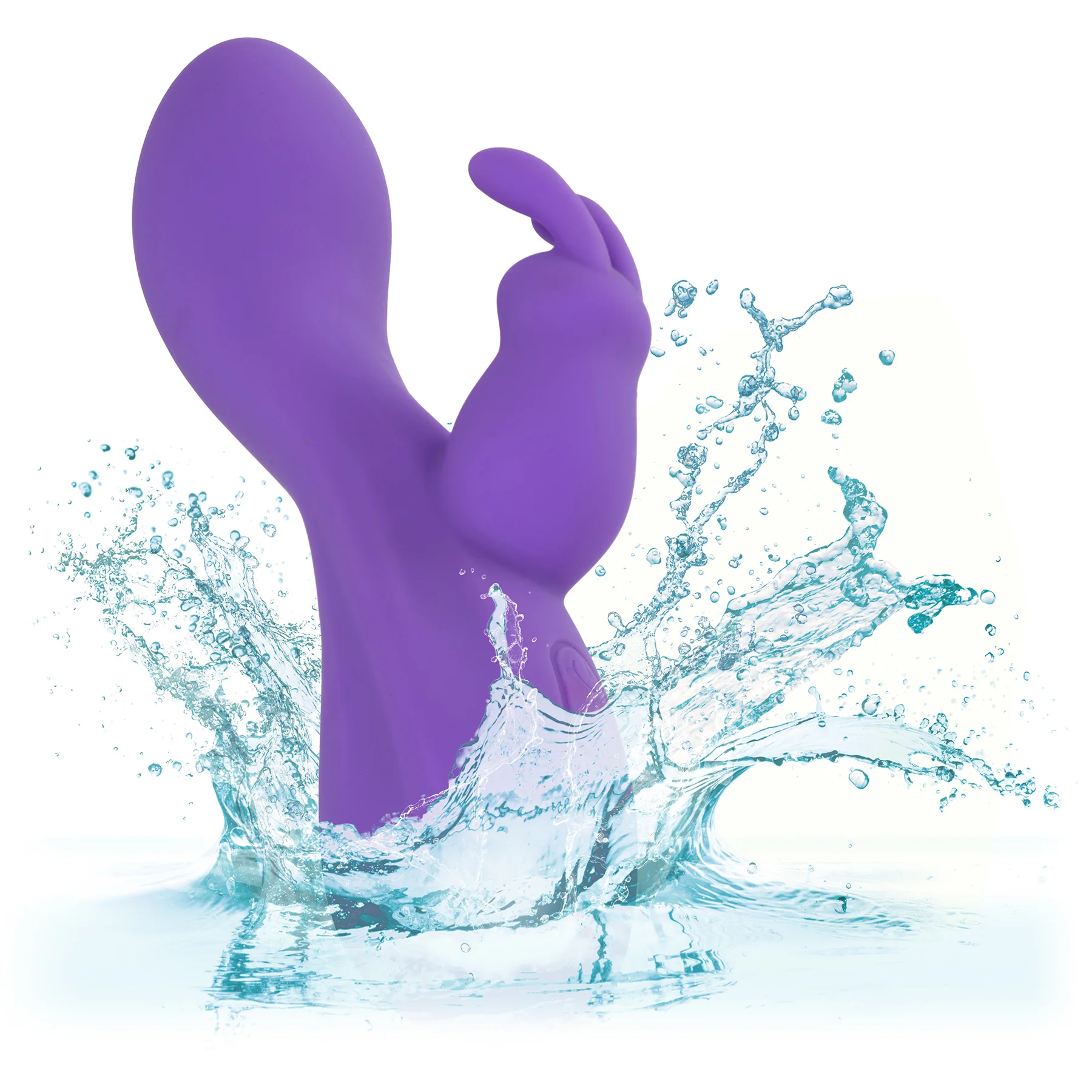 Flex Bend & Hold Double Rumbler Waterproof Silicone Rabbit Vibrator By CalExotics - Image 4