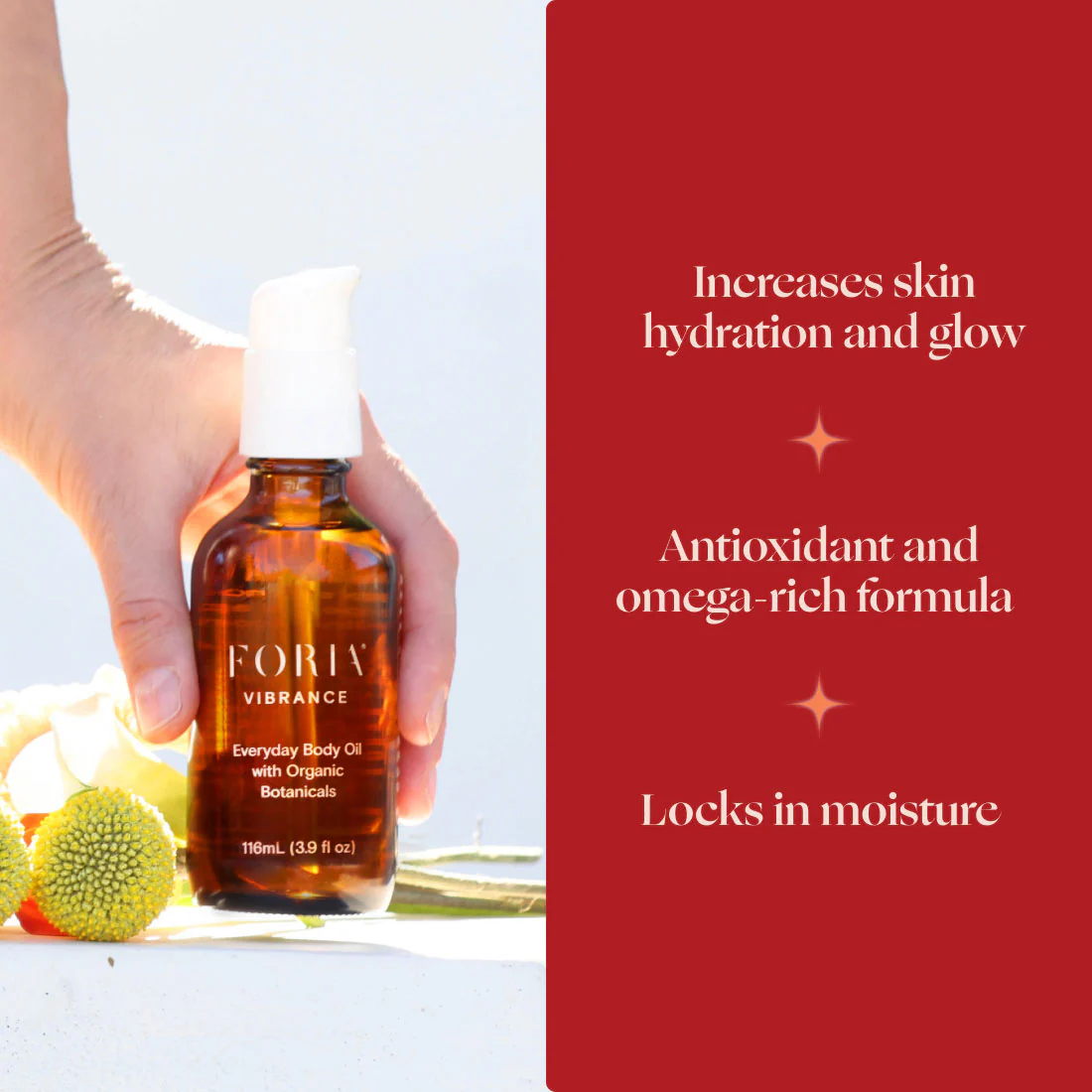 Foria Vibrance Everyday Body Oil with Organic Botanicals 3.9 fl oz - Image 6