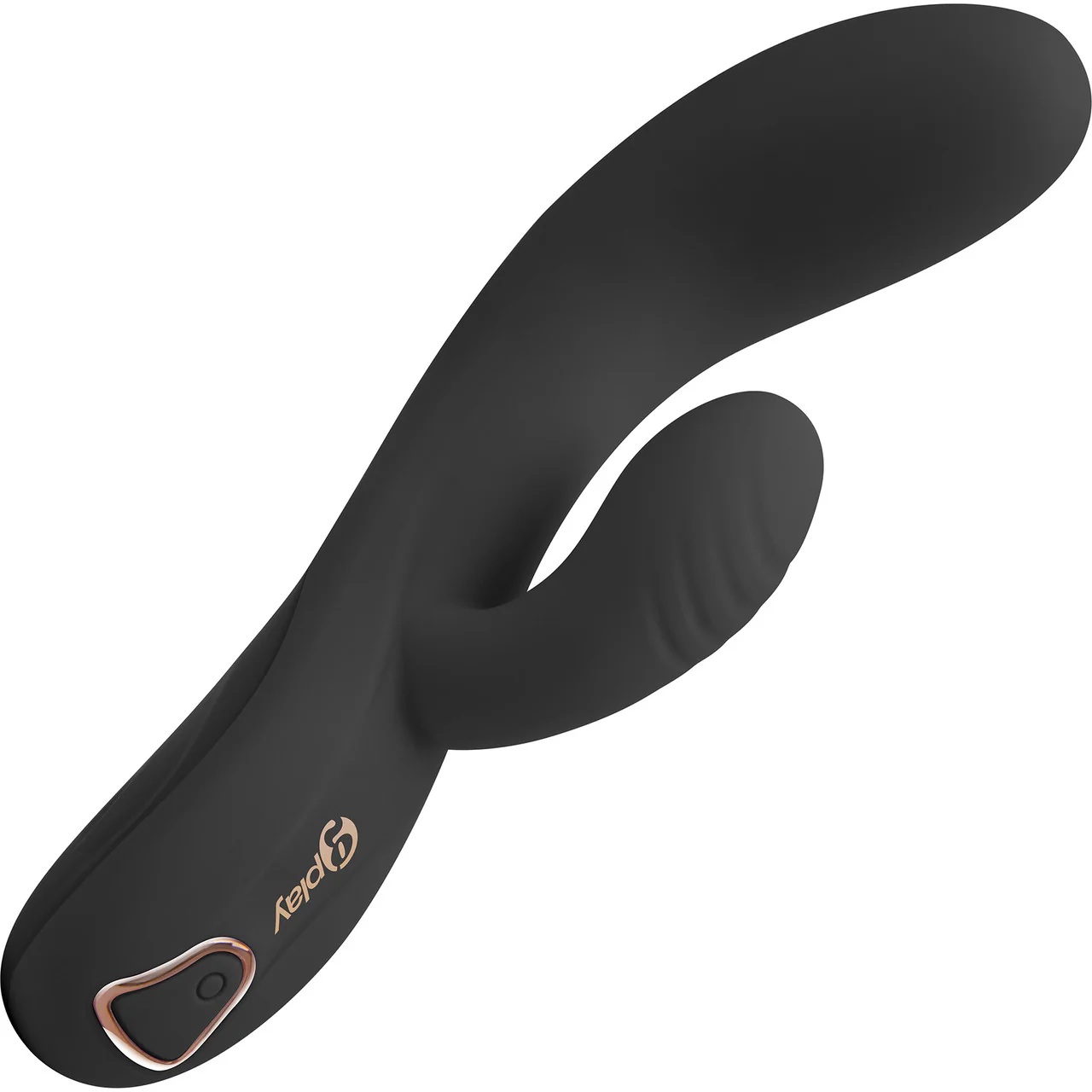 G-Play Ergonomic Squirt Trainer Rechargeable Silicone Dual Stimulation Vibrator By Bodywand - Black - Image 3