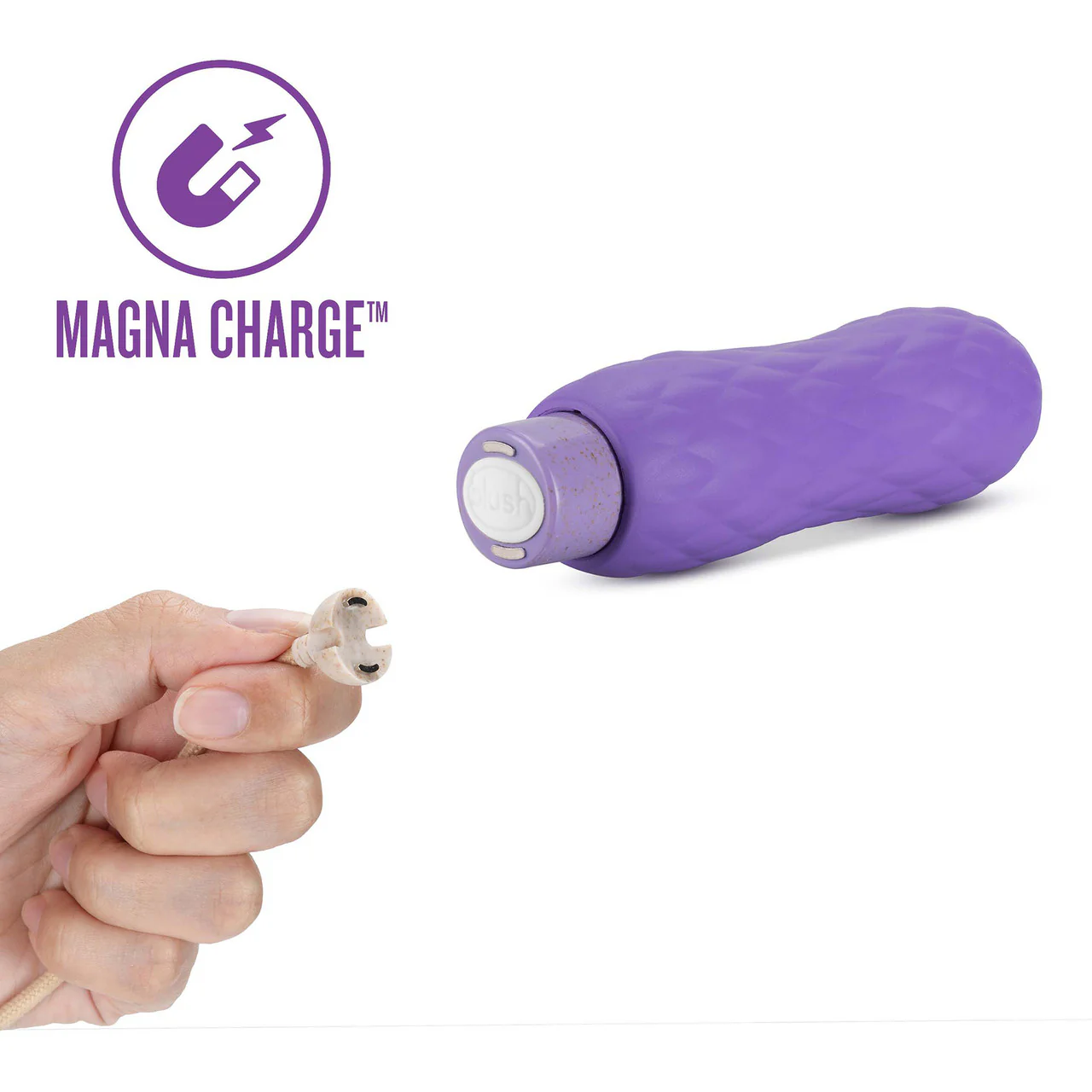 Gaia Eco Bliss Rechargeable Waterproof Plant Based Clitoral Vibrator By Blush - Lilac - Image 4