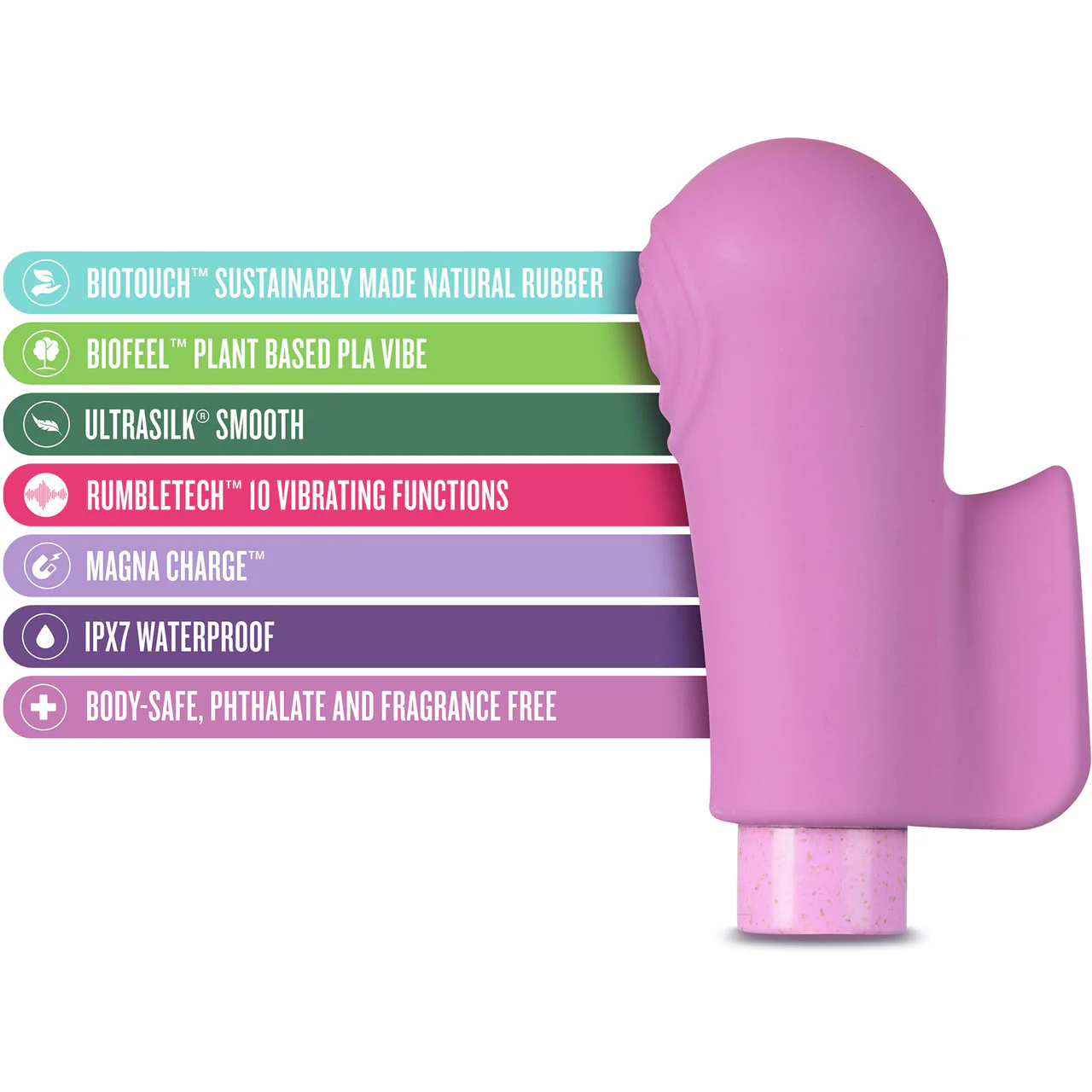Gaia Eco Delight Rechargeable Waterproof Plant Based Clitoral Vibrator By Blush - Purple - Image 5
