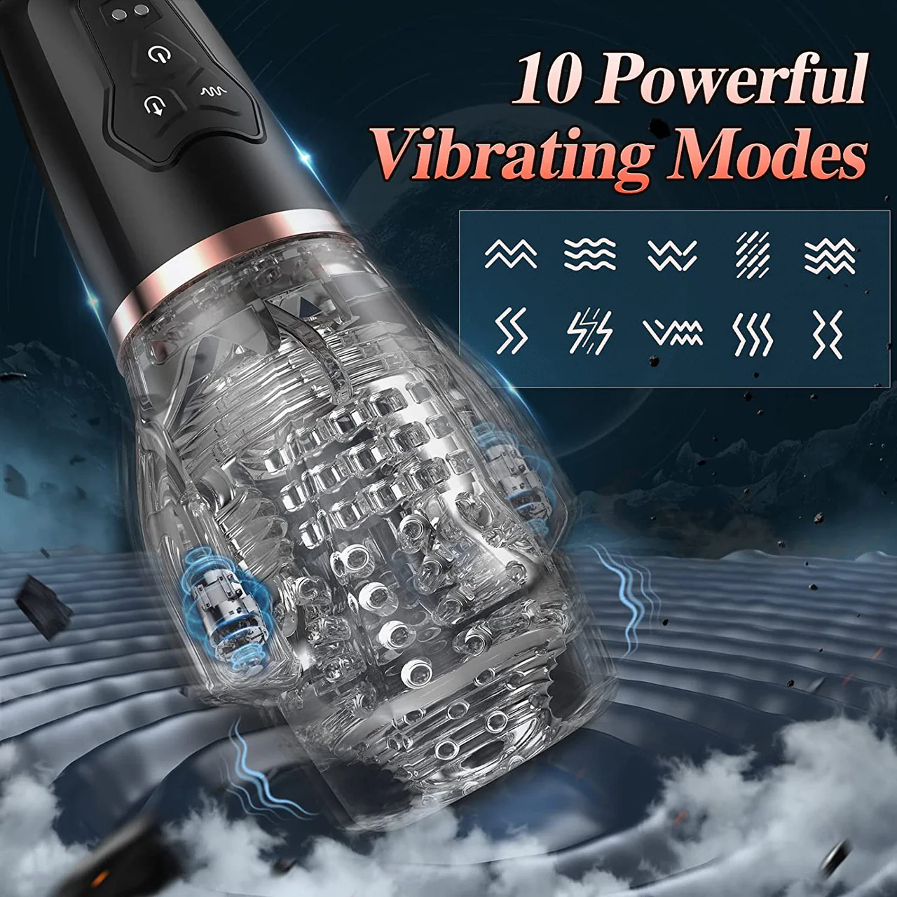 Gawk Gawk 3000 Sucking Vibrating Rechargeable Oral Sex Penis Masturbator - Image 4