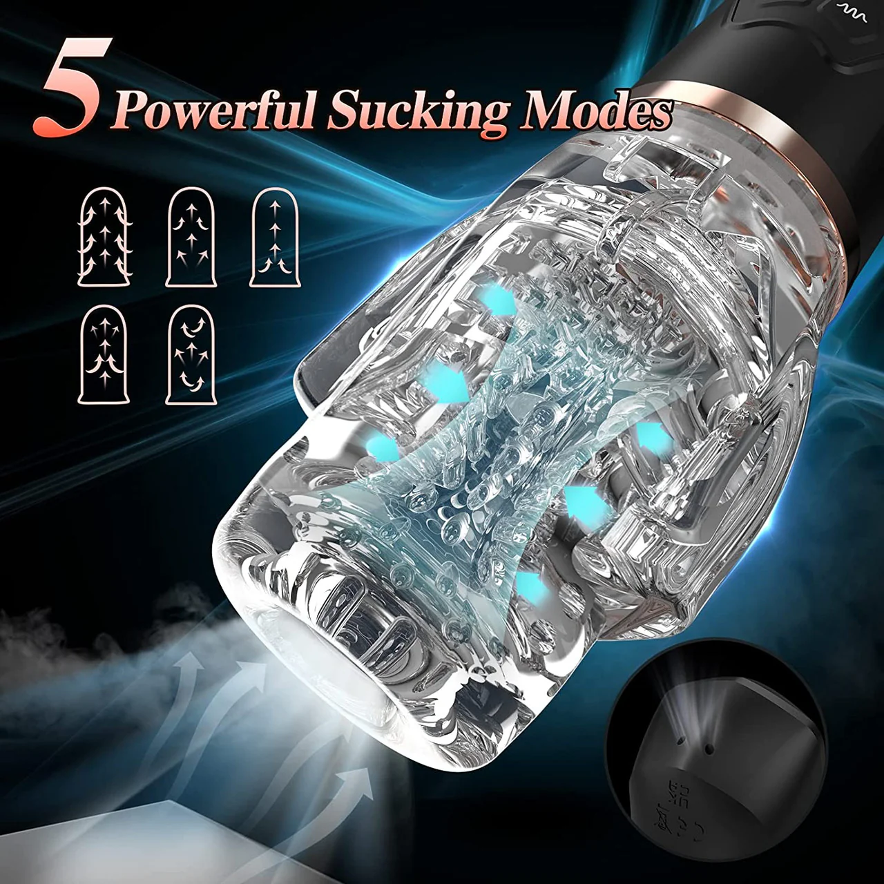 Gawk Gawk 3000 Sucking Vibrating Rechargeable Oral Sex Penis Masturbator - Image 7