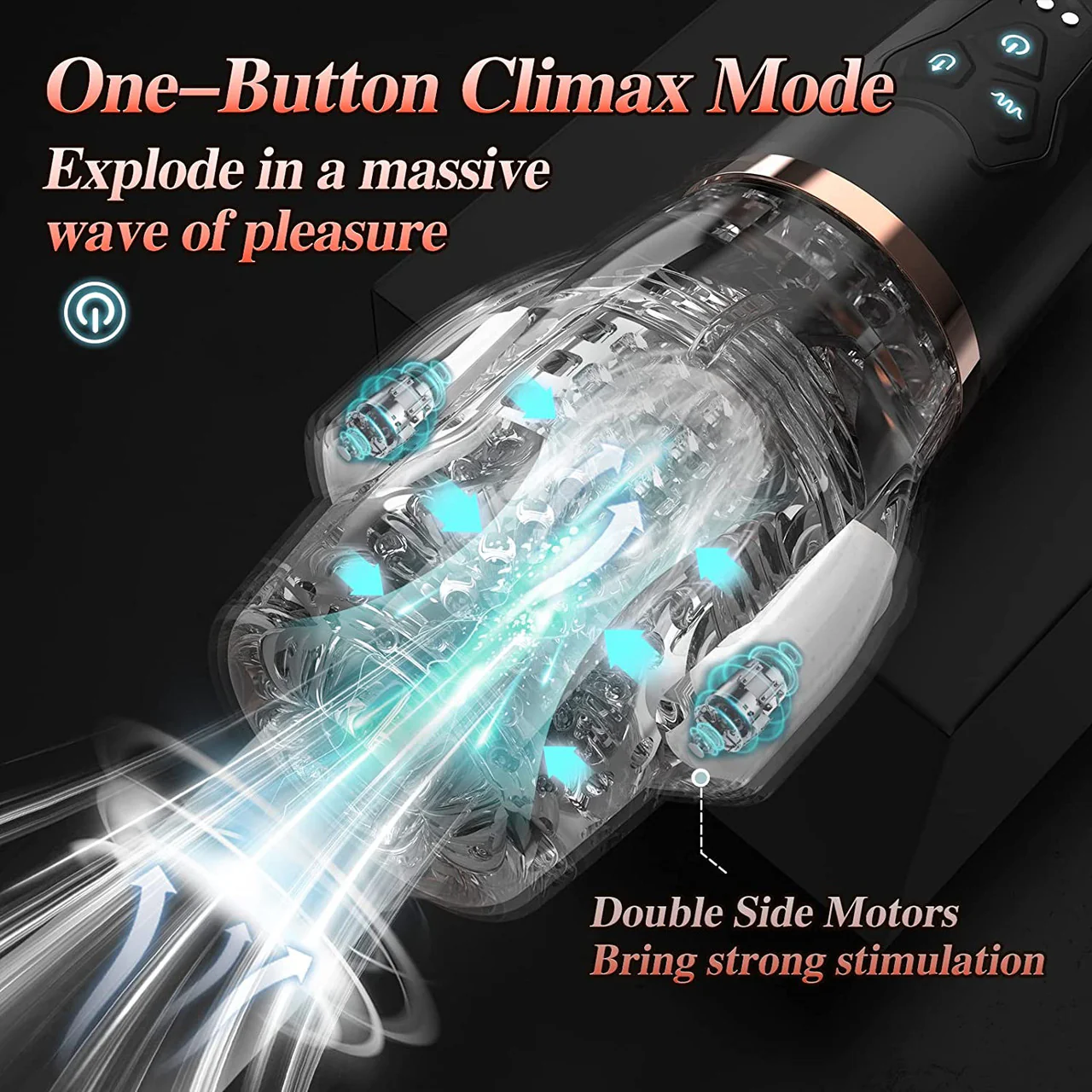 Gawk Gawk 3000 Sucking Vibrating Rechargeable Oral Sex Penis Masturbator - Image 9