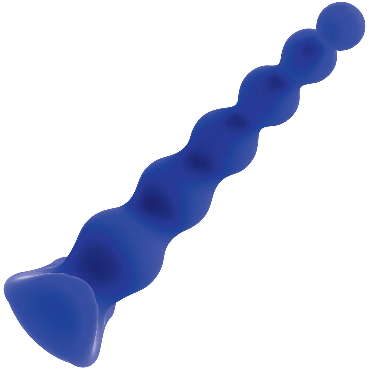 Gender X Beaded Pleasure Rechargeable Waterproof Silicone Vibrating Anal Beads With Remote - Blue - Image 3