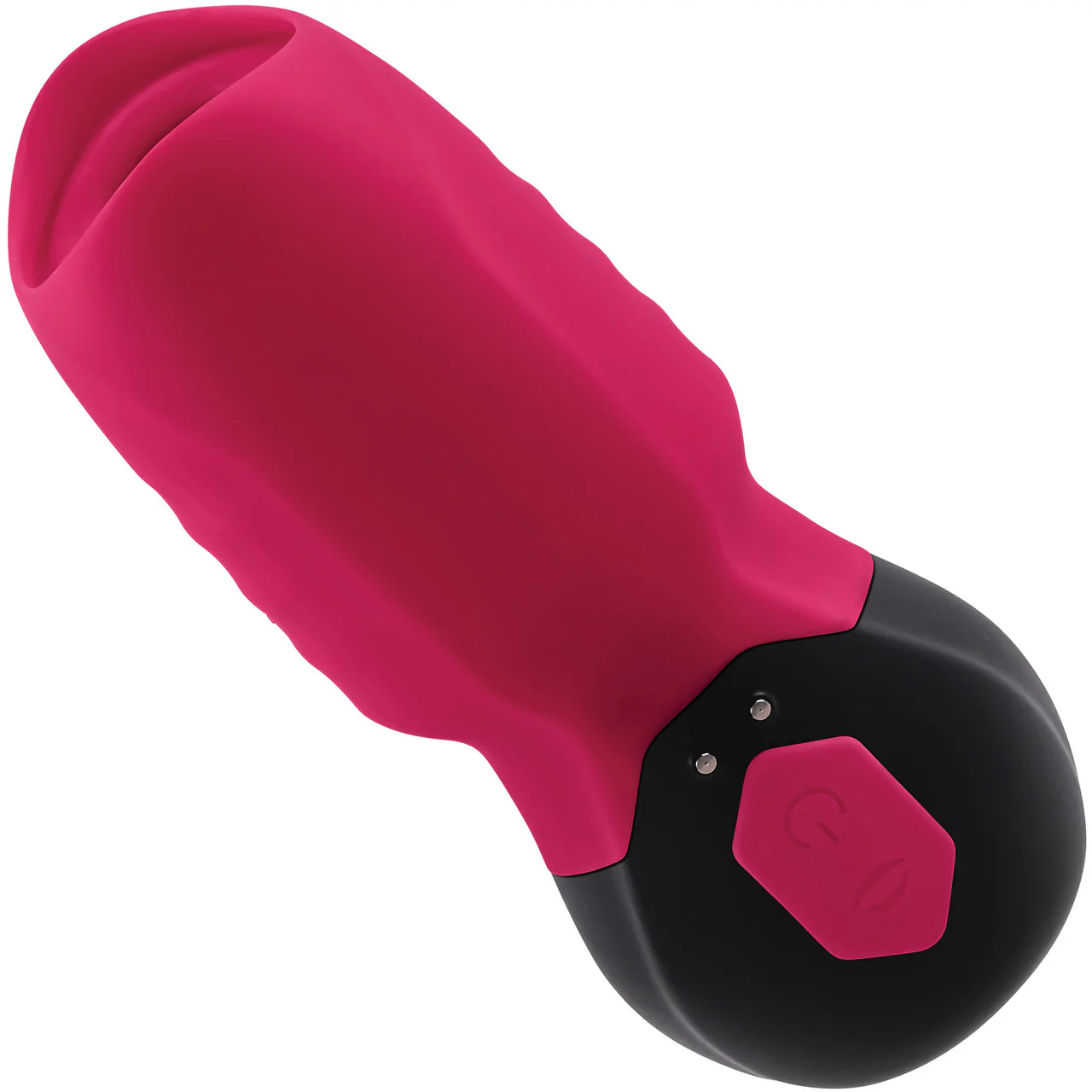 Gender X Body Kisses Rechargeable Silicone Vibrating Suction Massager - Red - Image 3