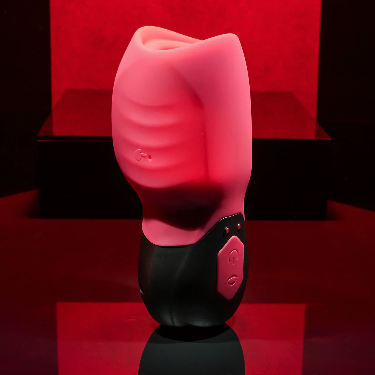 Gender X Body Kisses Rechargeable Silicone Vibrating Suction Massager - Red - Image 4