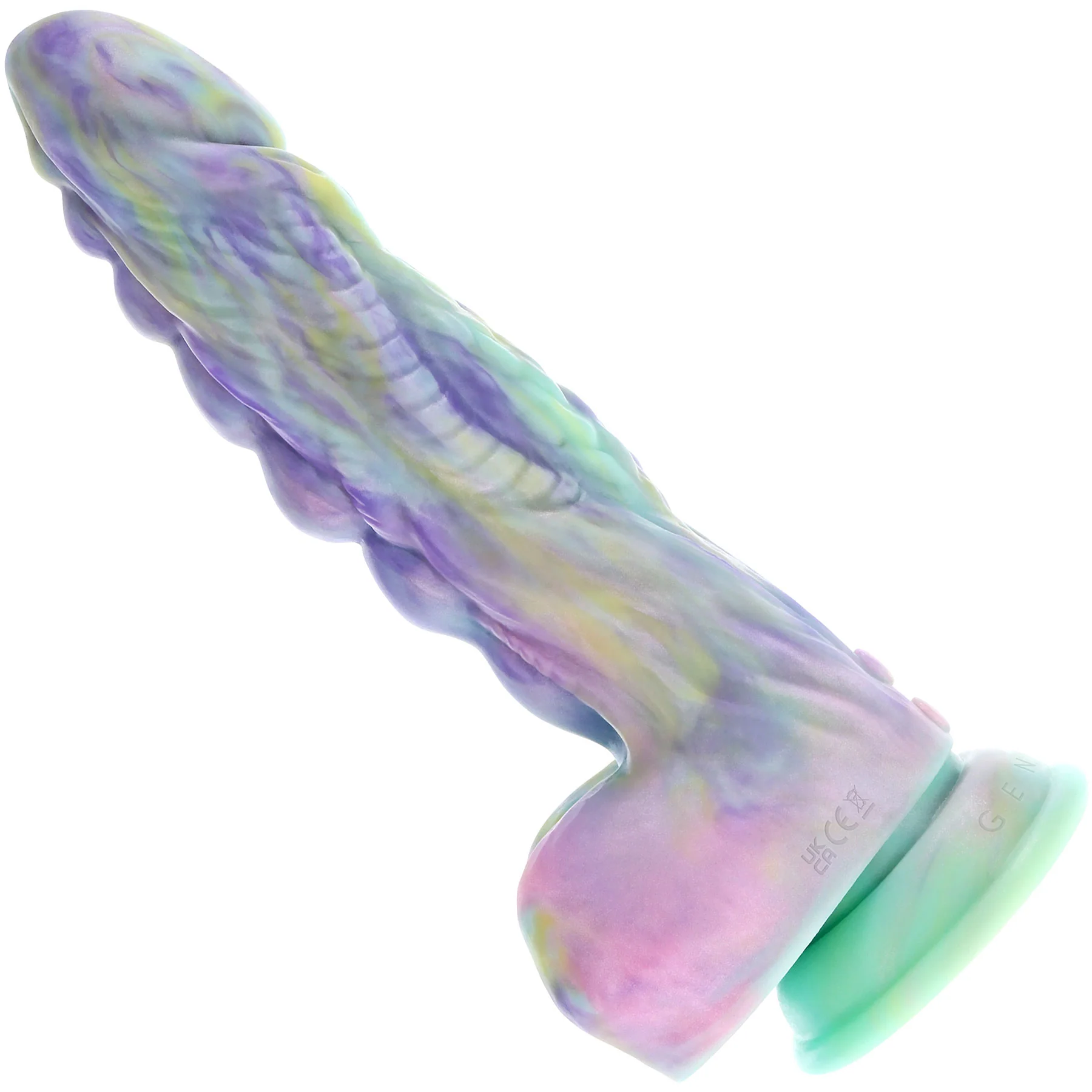 Gender X Monster's Ball 9.25" Silicone Thrusting Vibrating Dildo With Remote - Image 3
