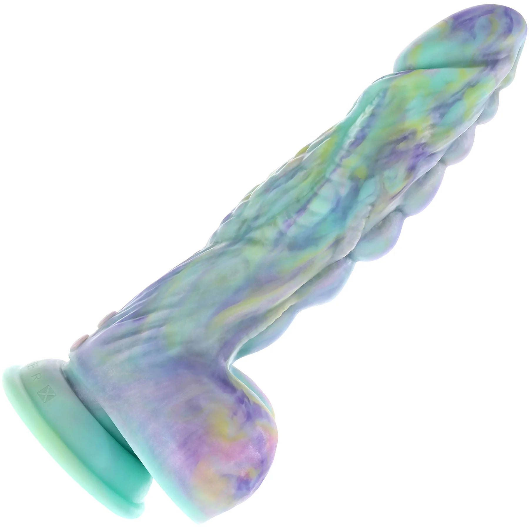 Gender X Monster's Ball 9.25" Silicone Thrusting Vibrating Dildo With Remote - Image 5