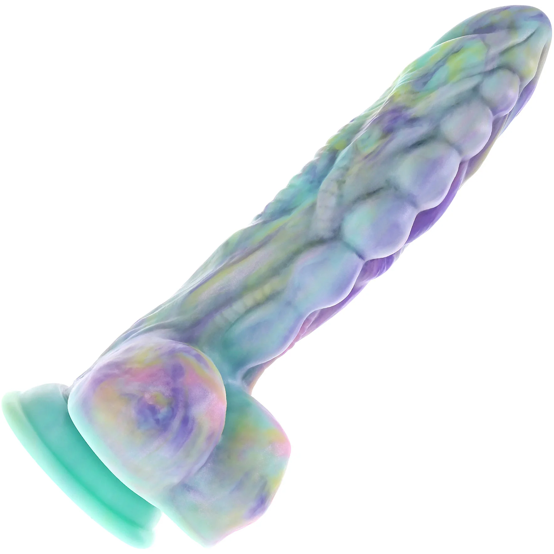 Gender X Monster's Ball 9.25" Silicone Thrusting Vibrating Dildo With Remote - Image 9