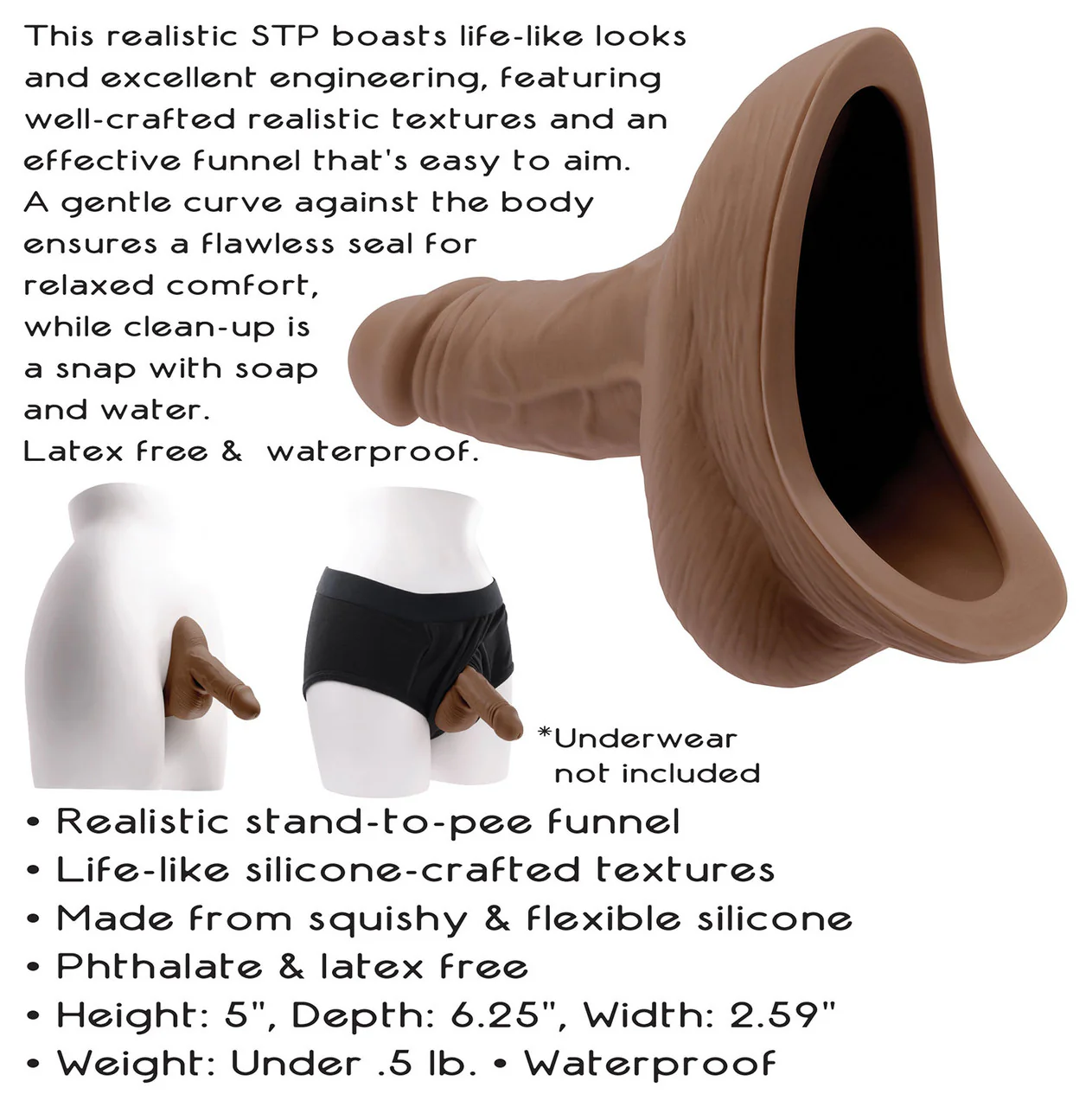 Gender X Silicone Realistic Stand To Pee - Dark - Image 8