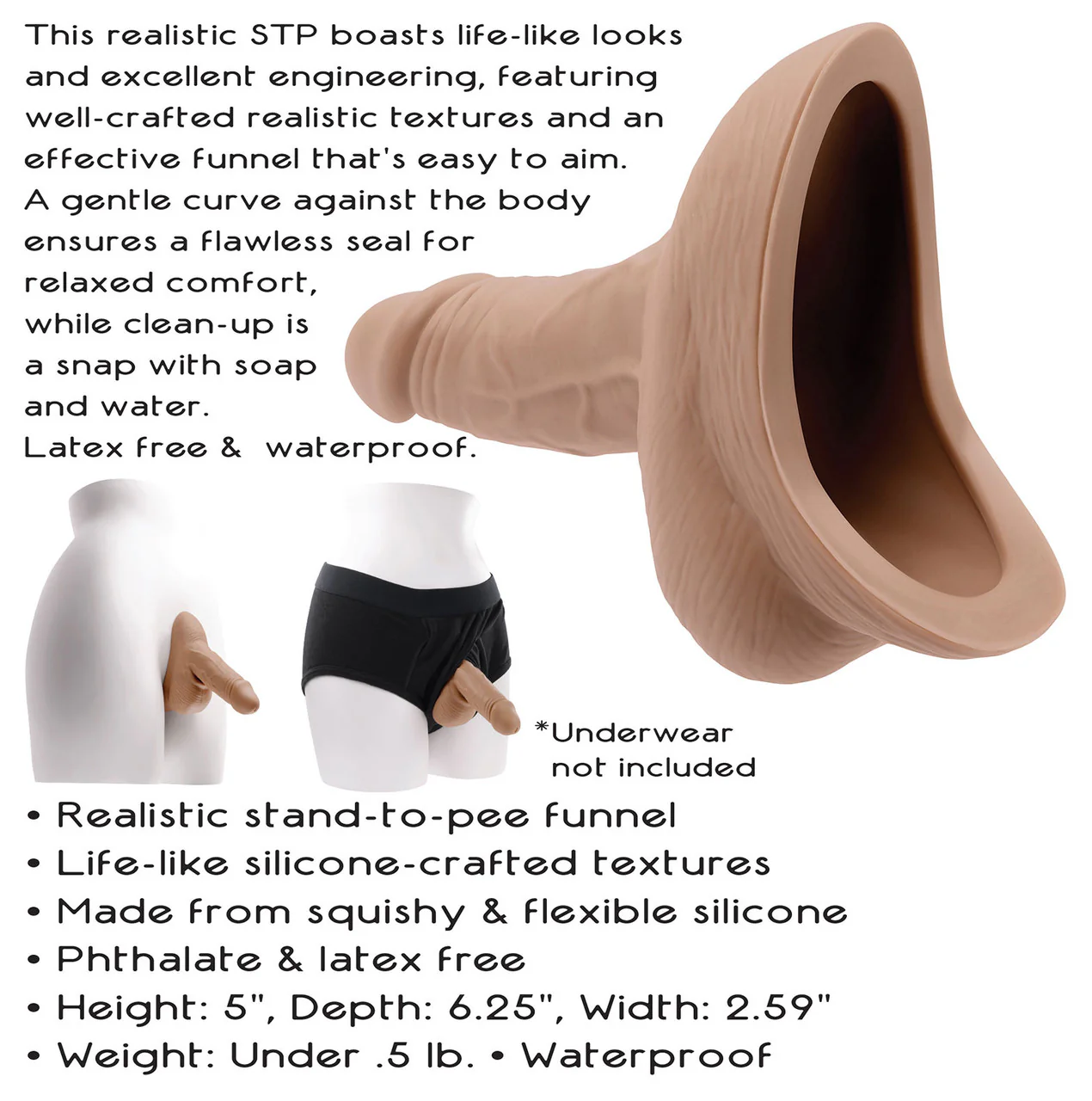 Gender X Silicone Realistic Stand To Pee - Medium - Image 8